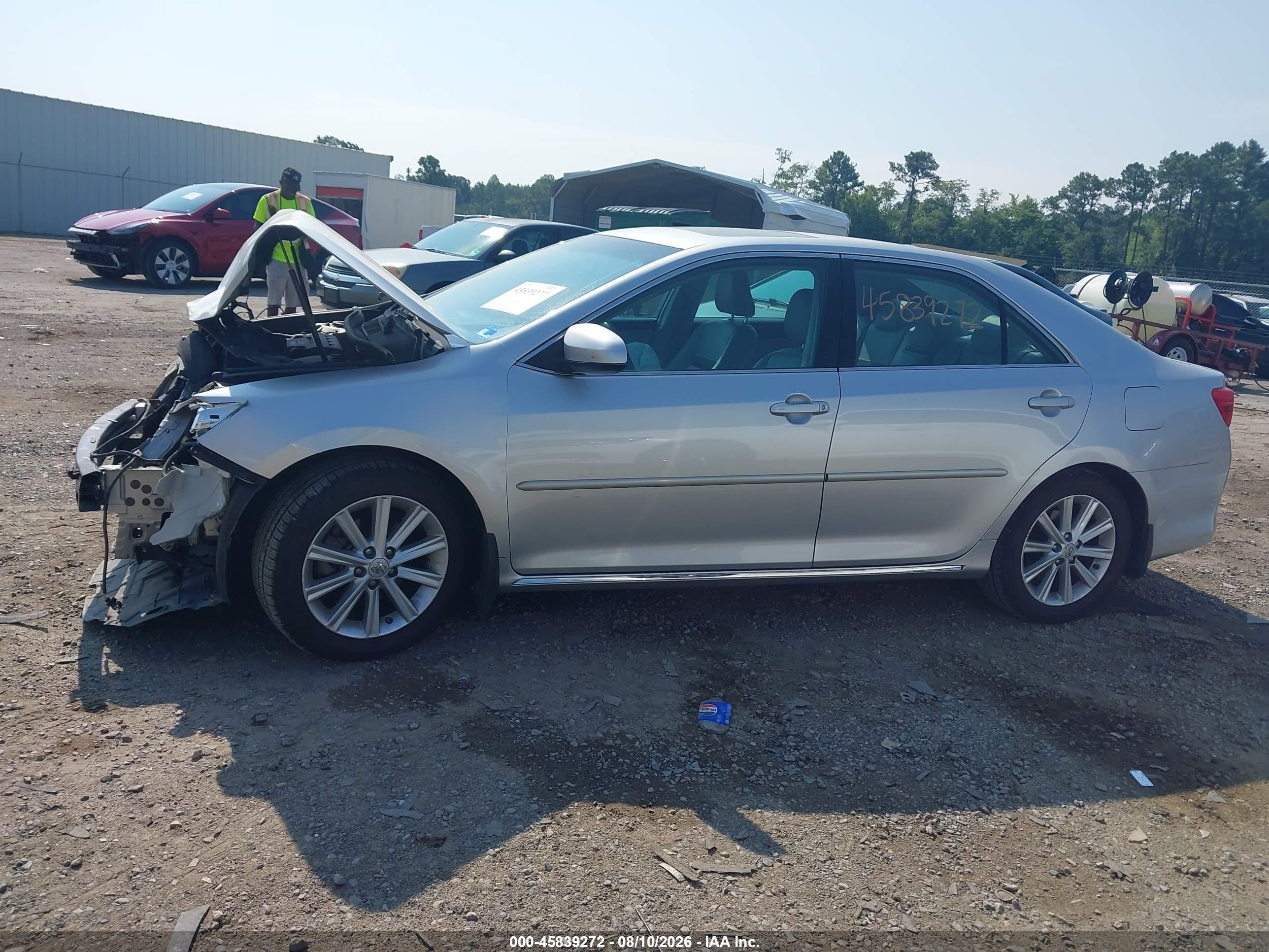 2012 Toyota Camry Xle Серебряный vin: 4T4BF1FK2CR272750