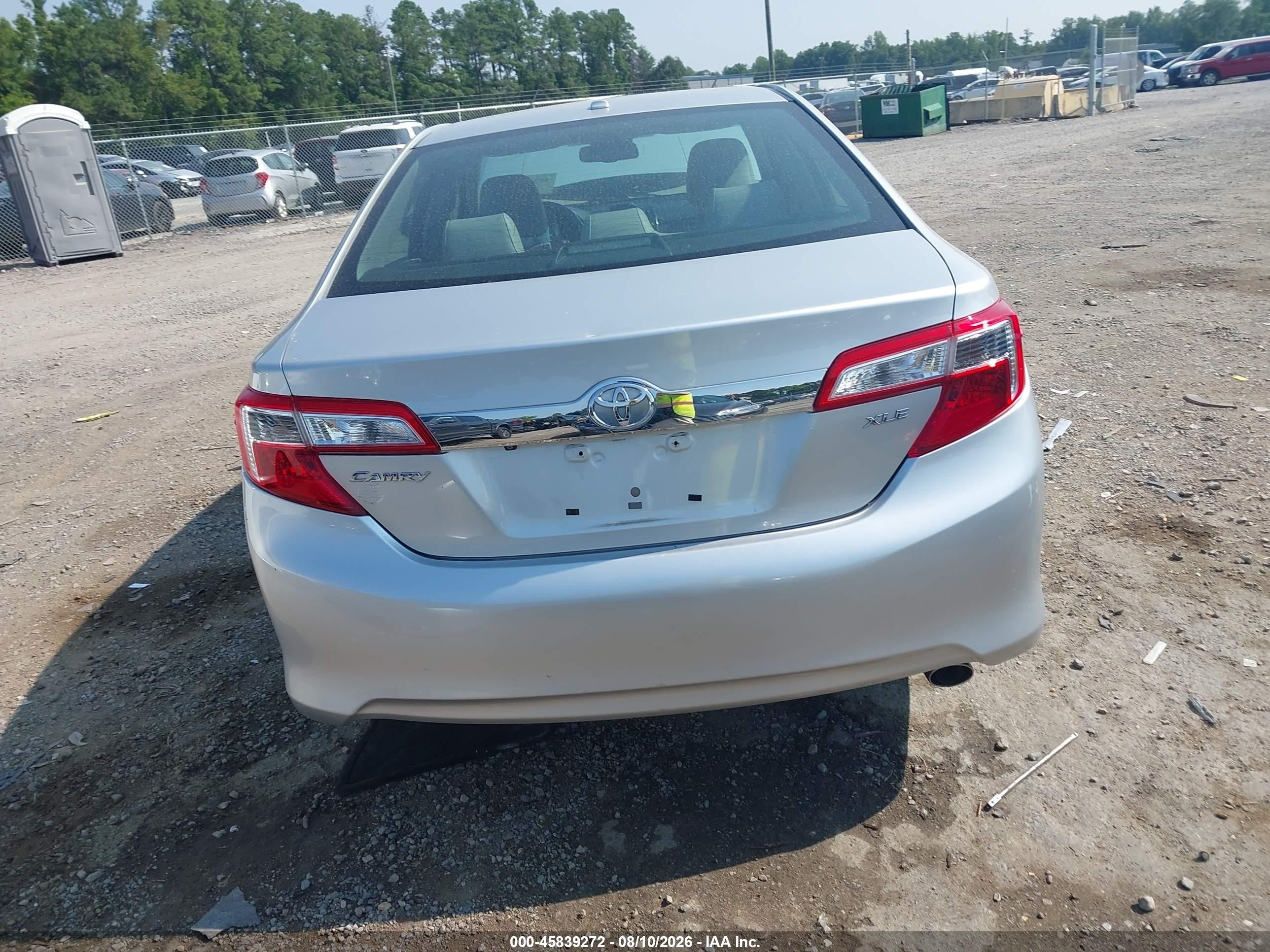 2012 Toyota Camry Xle Серебряный vin: 4T4BF1FK2CR272750