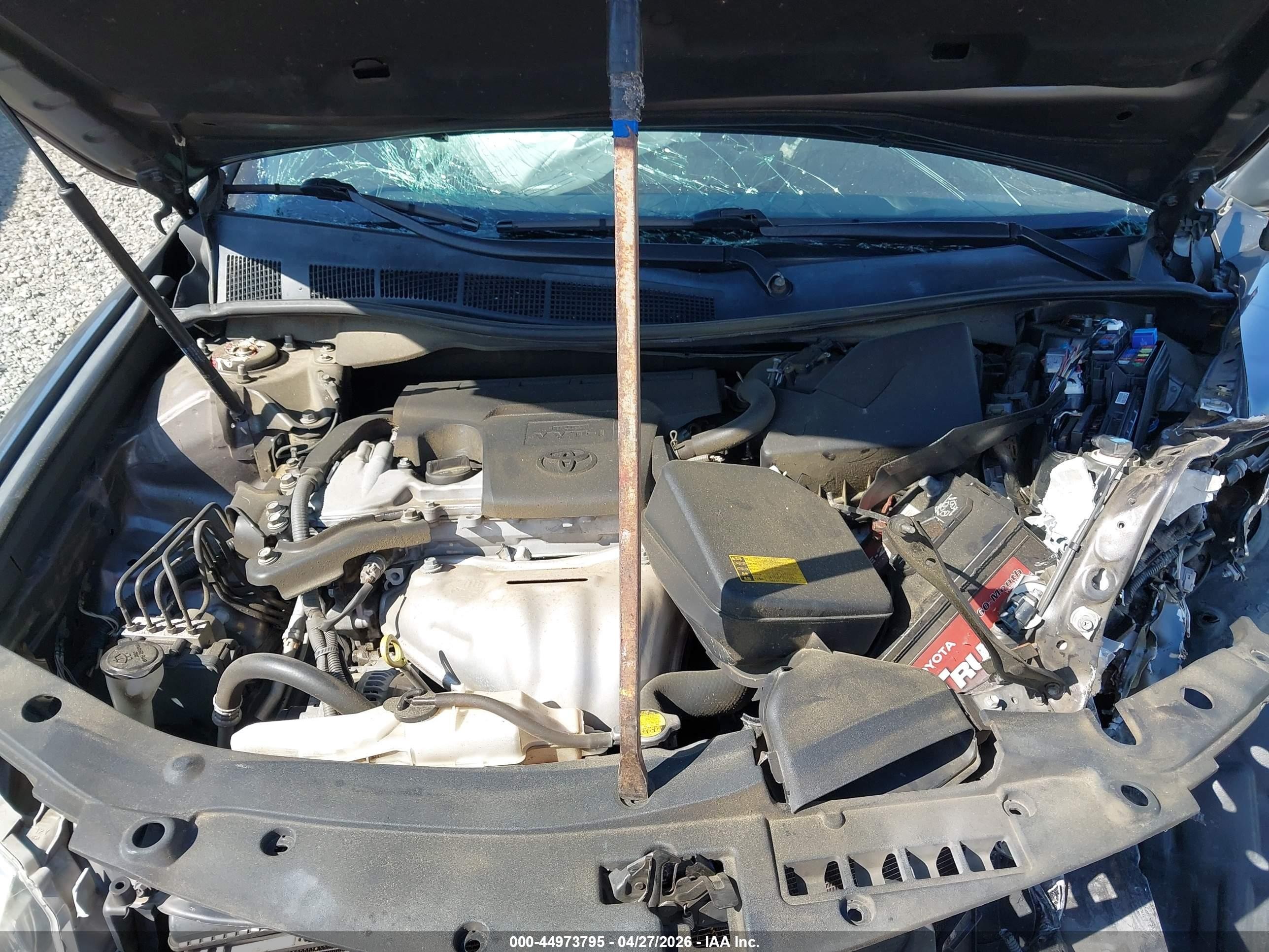 2013 Toyota Camry Xle Gray vin: 4T4BF1FK2DR326663