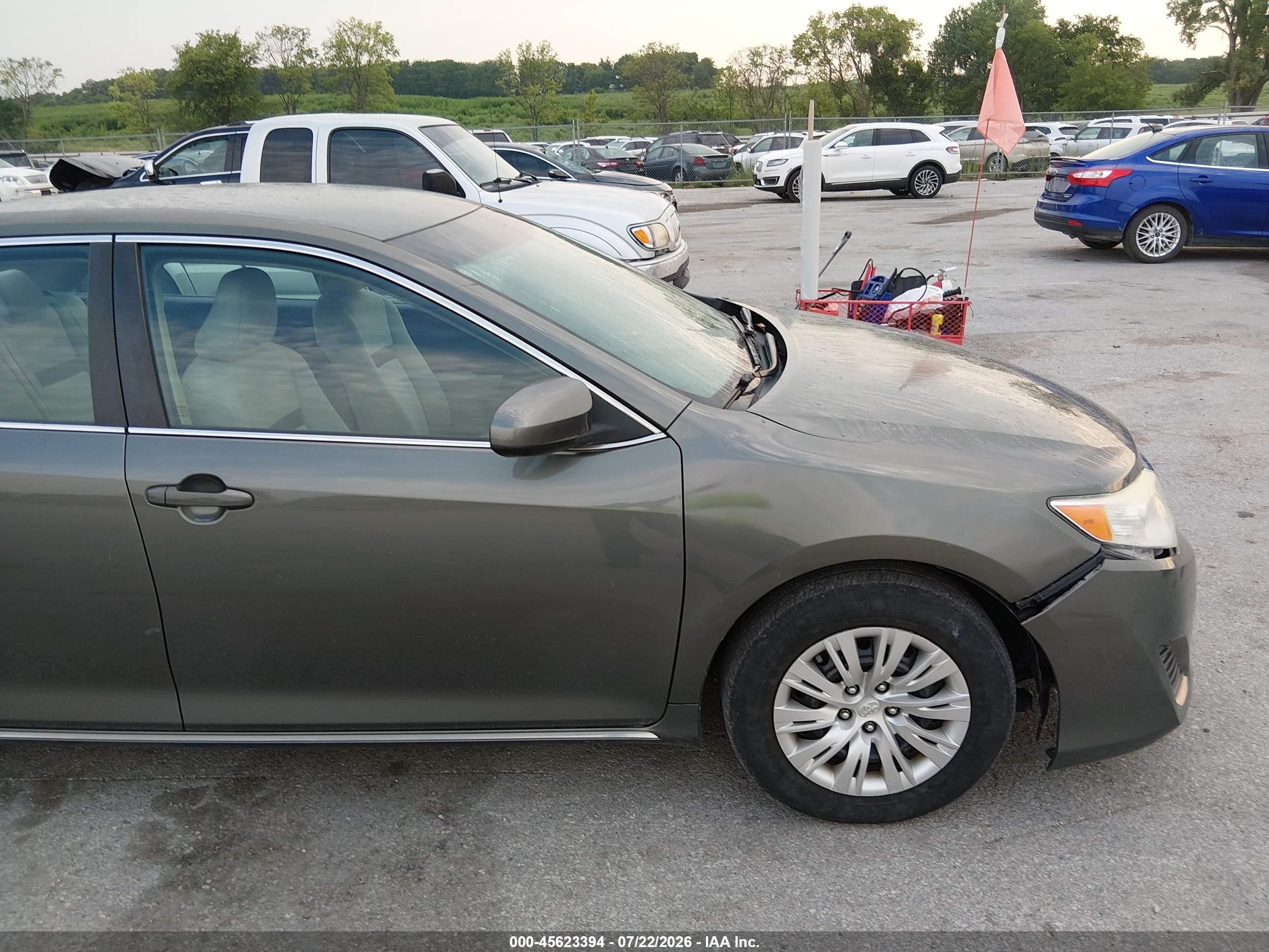 2013 Toyota Camry Le Бордовый vin: 4T4BF1FK2DR330454