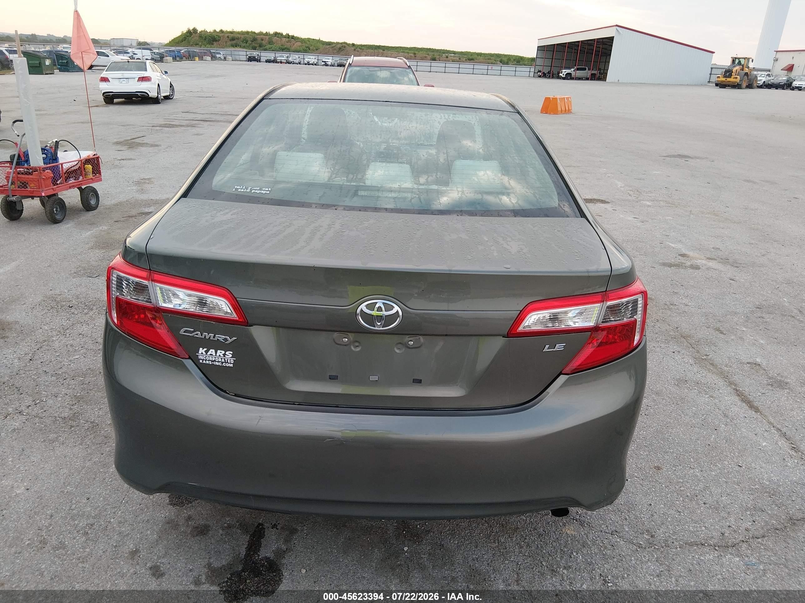 2013 Toyota Camry Le Бордовый vin: 4T4BF1FK2DR330454