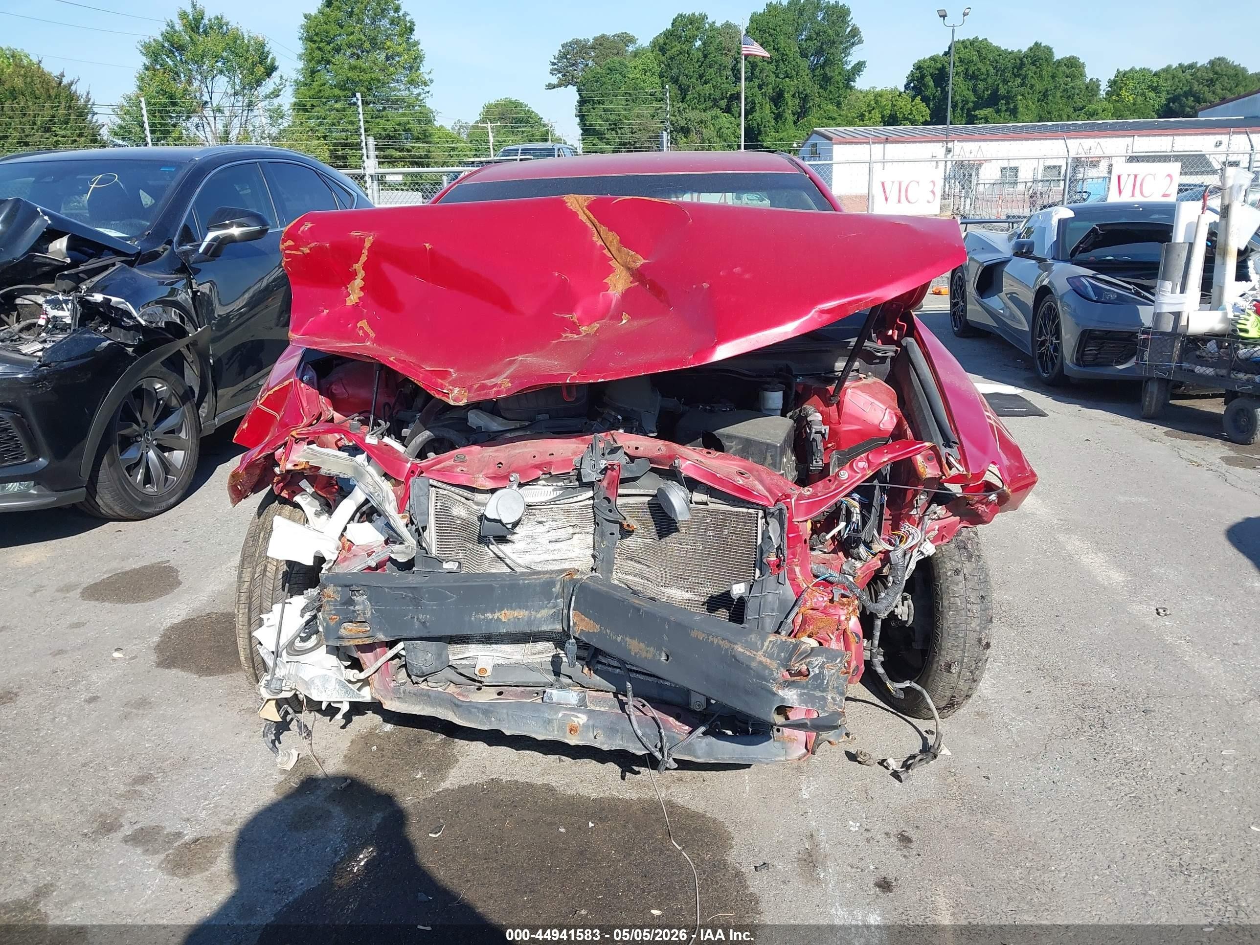 2014 Toyota Camry L Red vin: 4T4BF1FK2ER353816