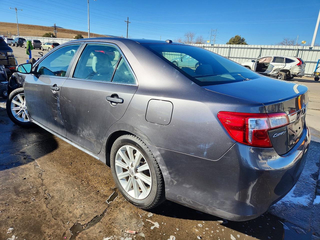 2014 Toyota Camry Xle Gray vin: 4T4BF1FK2ER380319