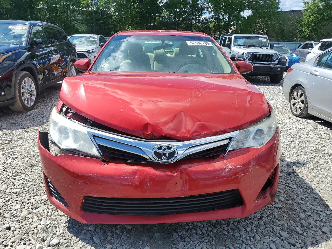 2014 Toyota Camry Le Red vin: 4T4BF1FK2ER406112