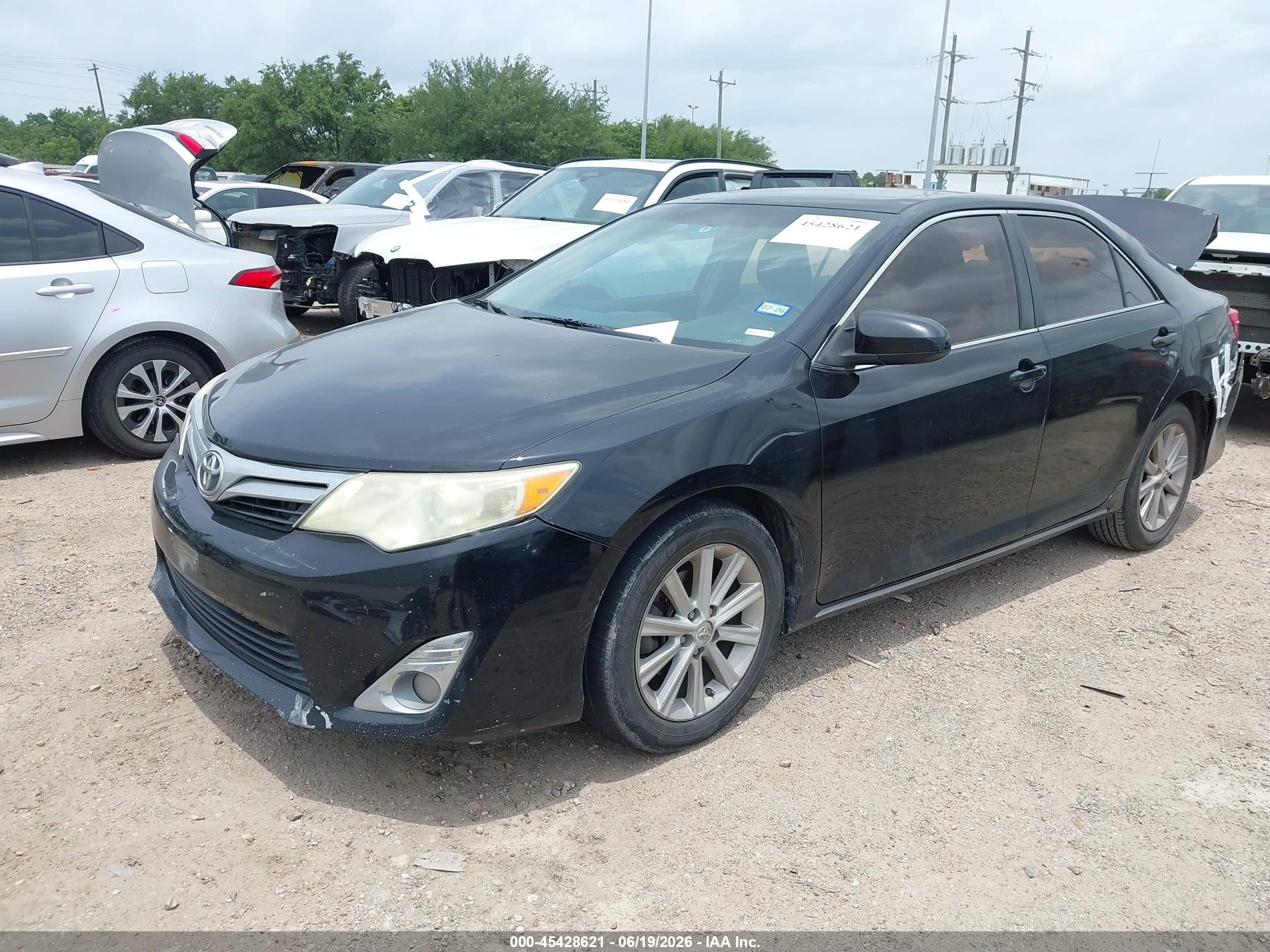 2014 Toyota Camry Xle Black vin: 4T4BF1FK2ER417532
