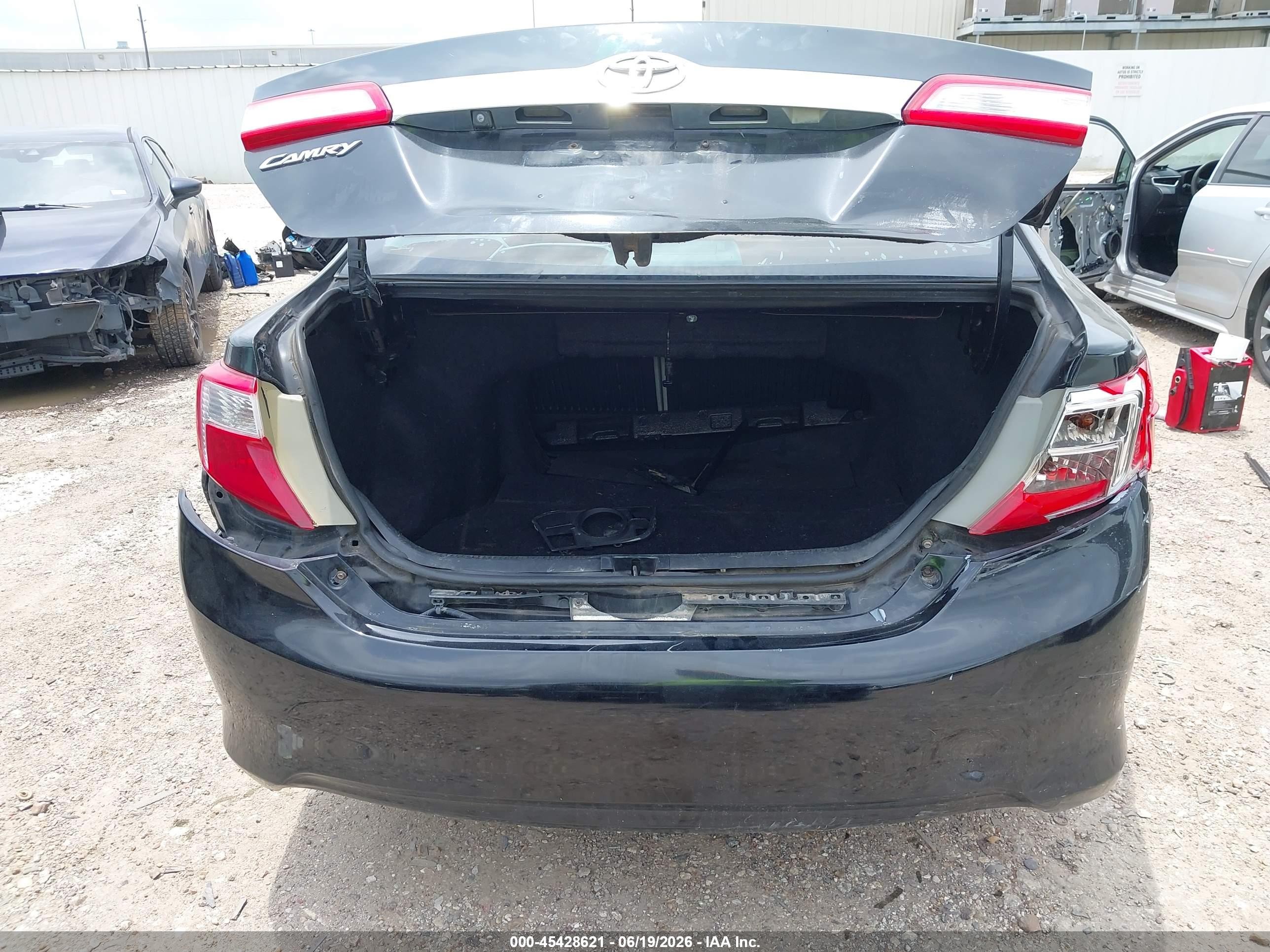 2014 Toyota Camry Xle Black vin: 4T4BF1FK2ER417532