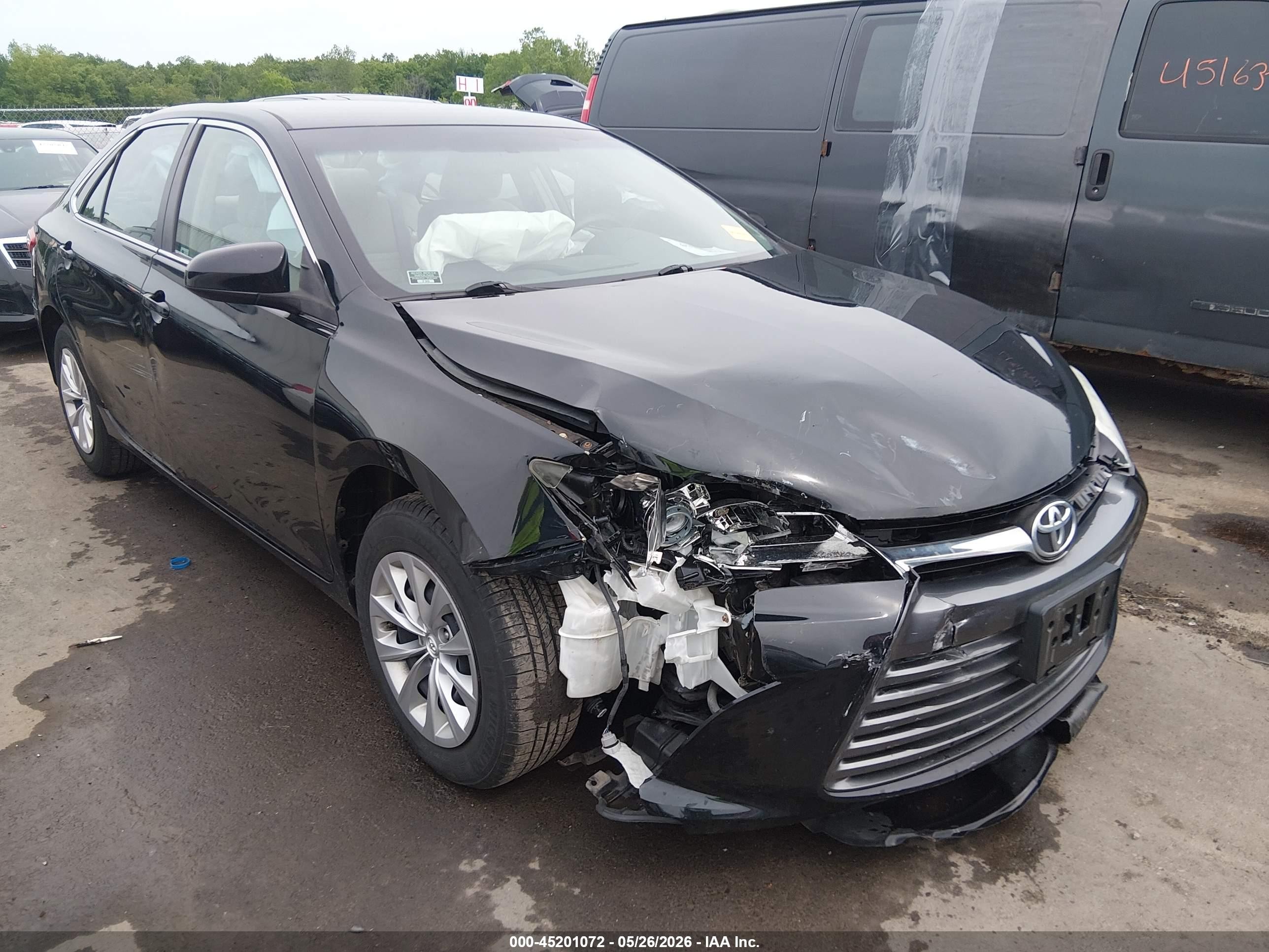 2015 Toyota Camry Le Black vin: 4T4BF1FK2FR448927