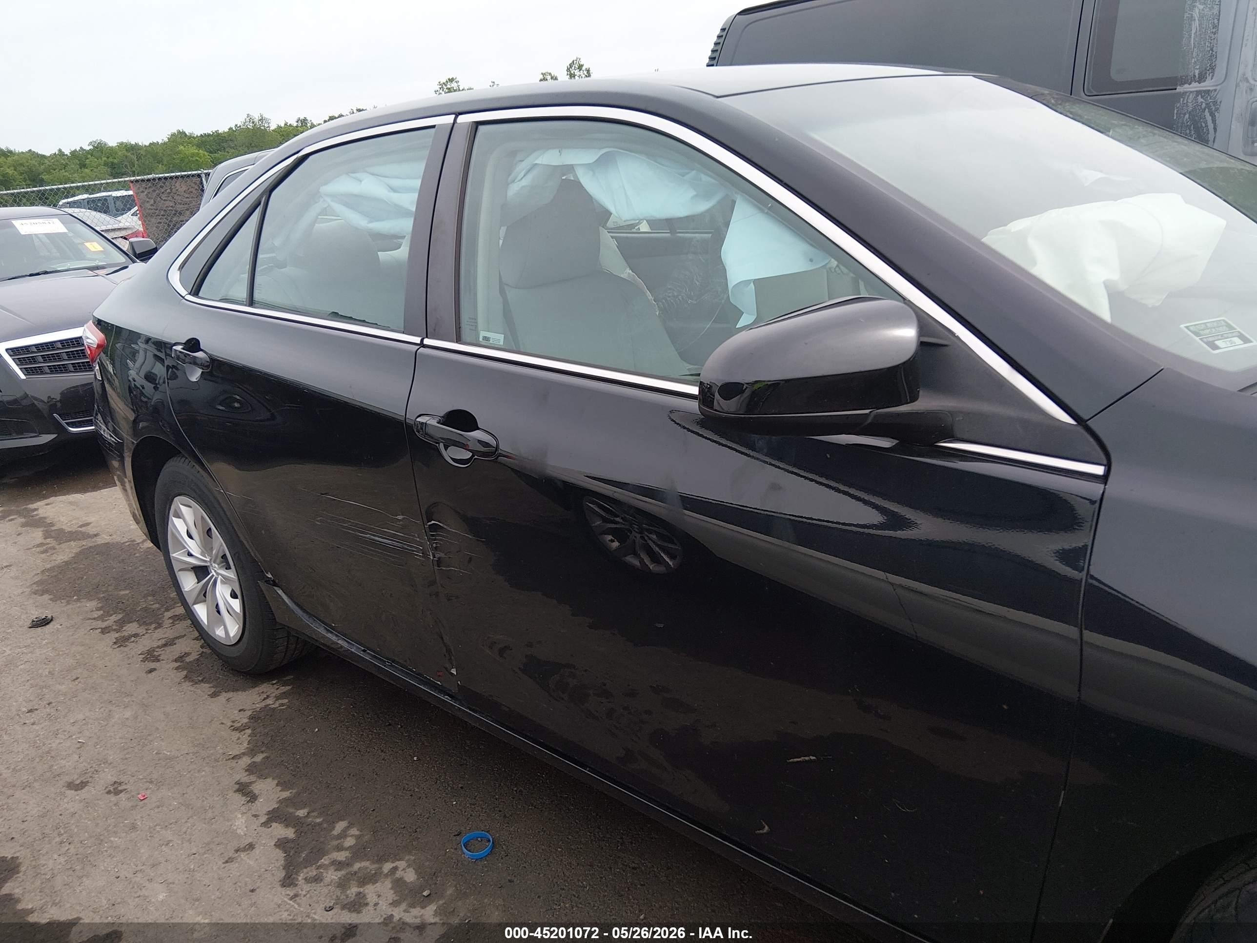 2015 Toyota Camry Le Black vin: 4T4BF1FK2FR448927