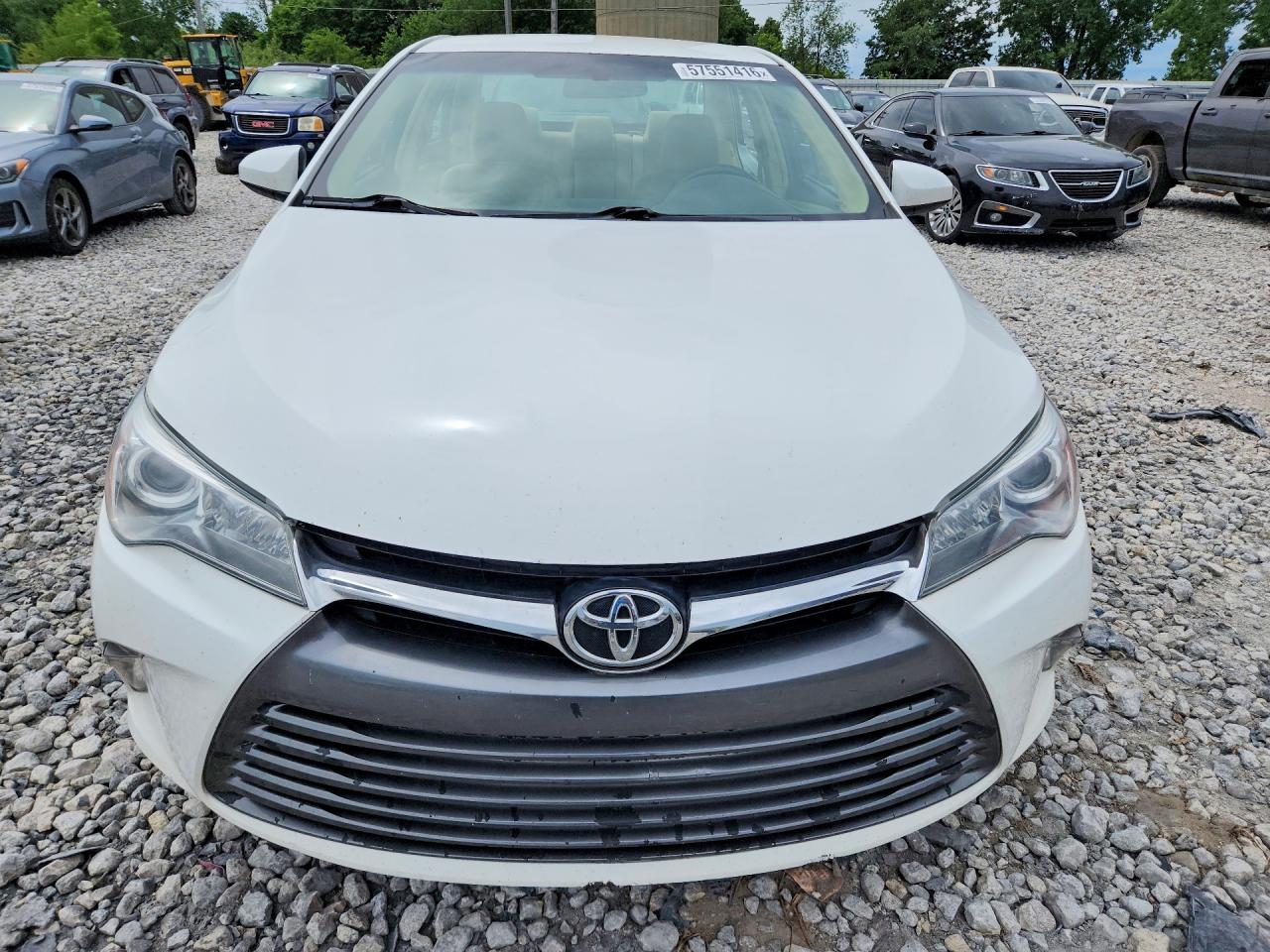 2015 Toyota Camry Le White vin: 4T4BF1FK2FR476694