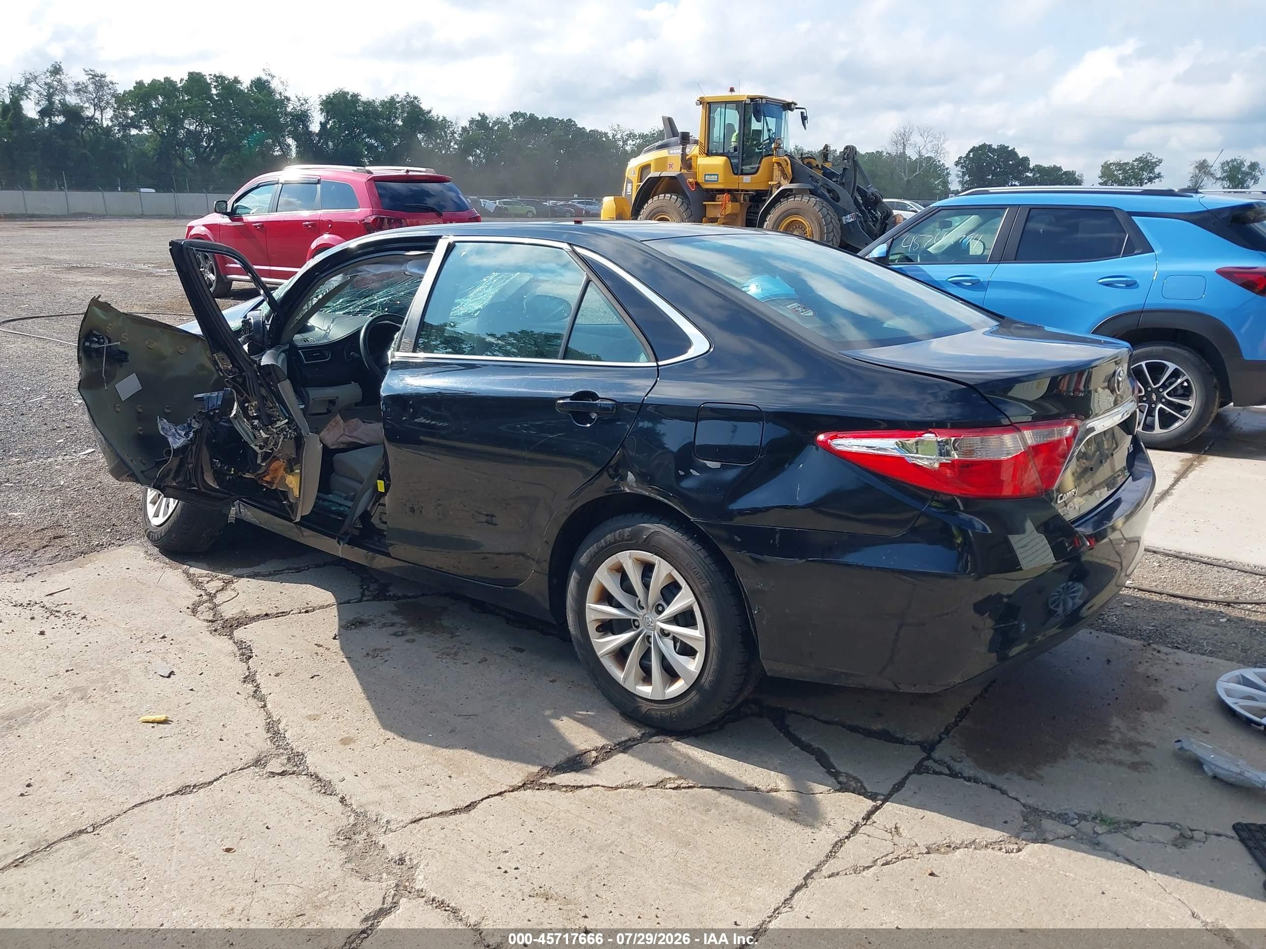 2015 Toyota Camry Le Black vin: 4T4BF1FK2FR481197