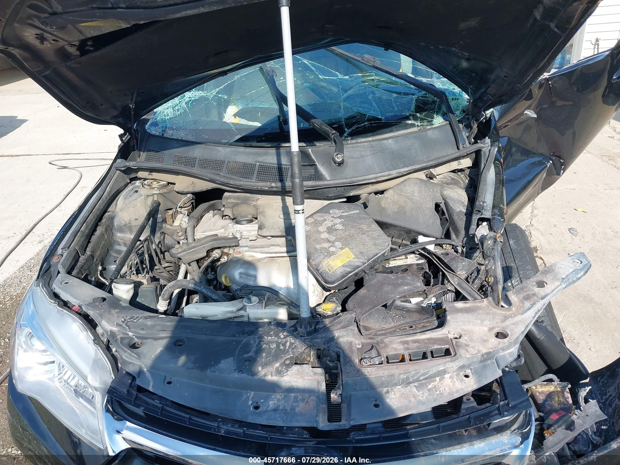2015 Toyota Camry Le Black vin: 4T4BF1FK2FR481197