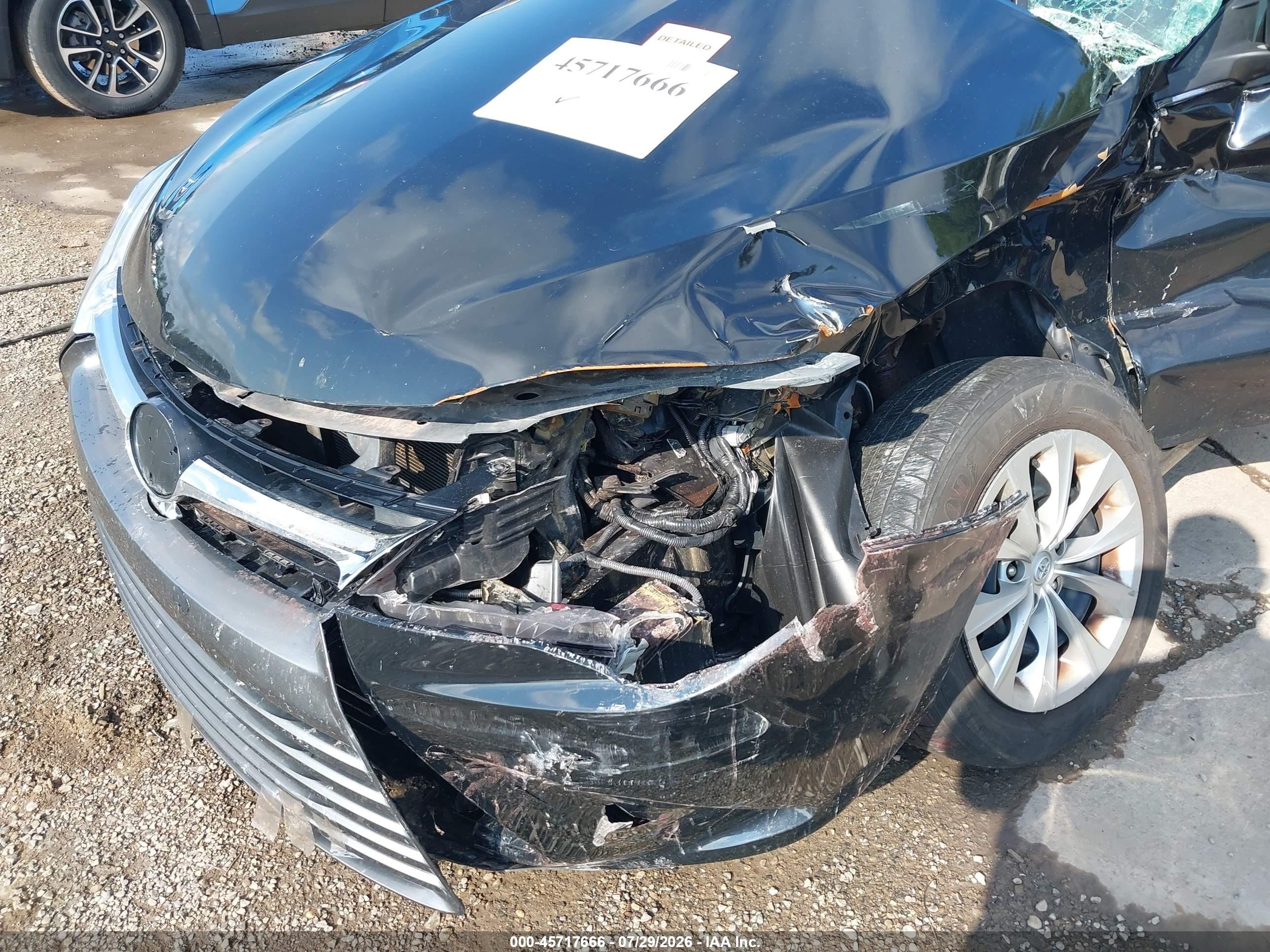 2015 Toyota Camry Le Black vin: 4T4BF1FK2FR481197