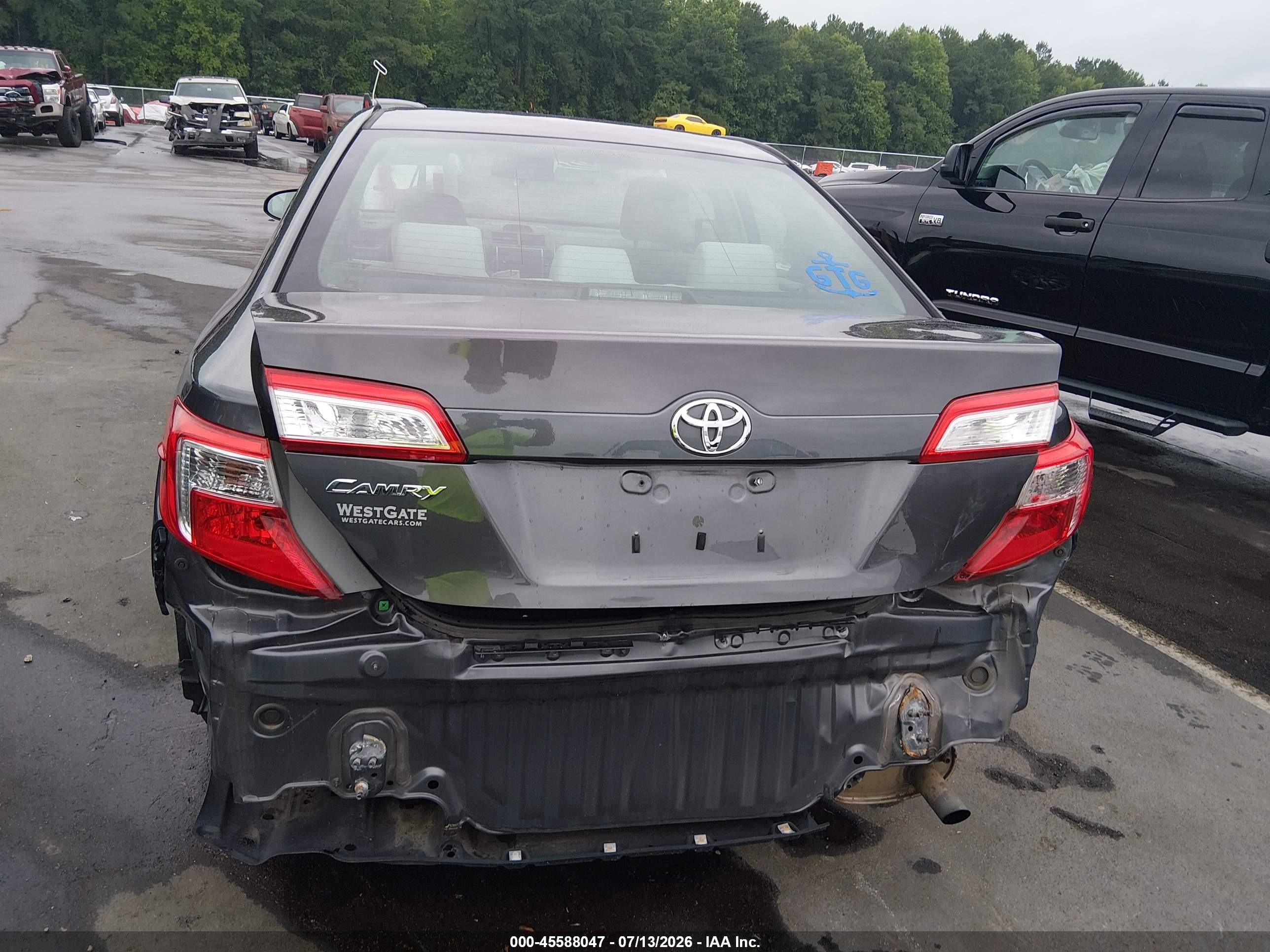 2012 Toyota Camry L Gray vin: 4T4BF1FK3CR183575