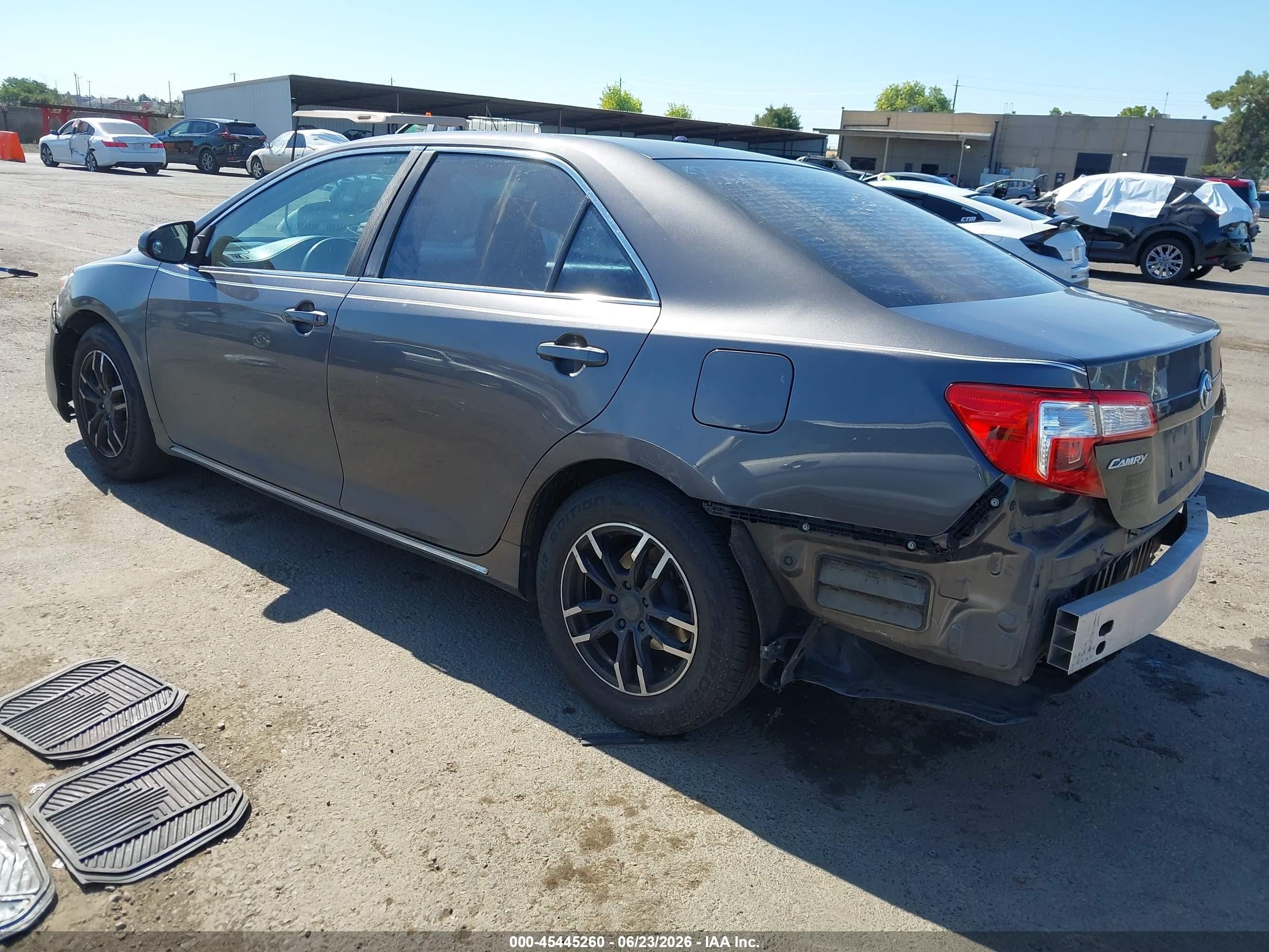2012 Toyota Camry Le Gray vin: 4T4BF1FK3CR185035