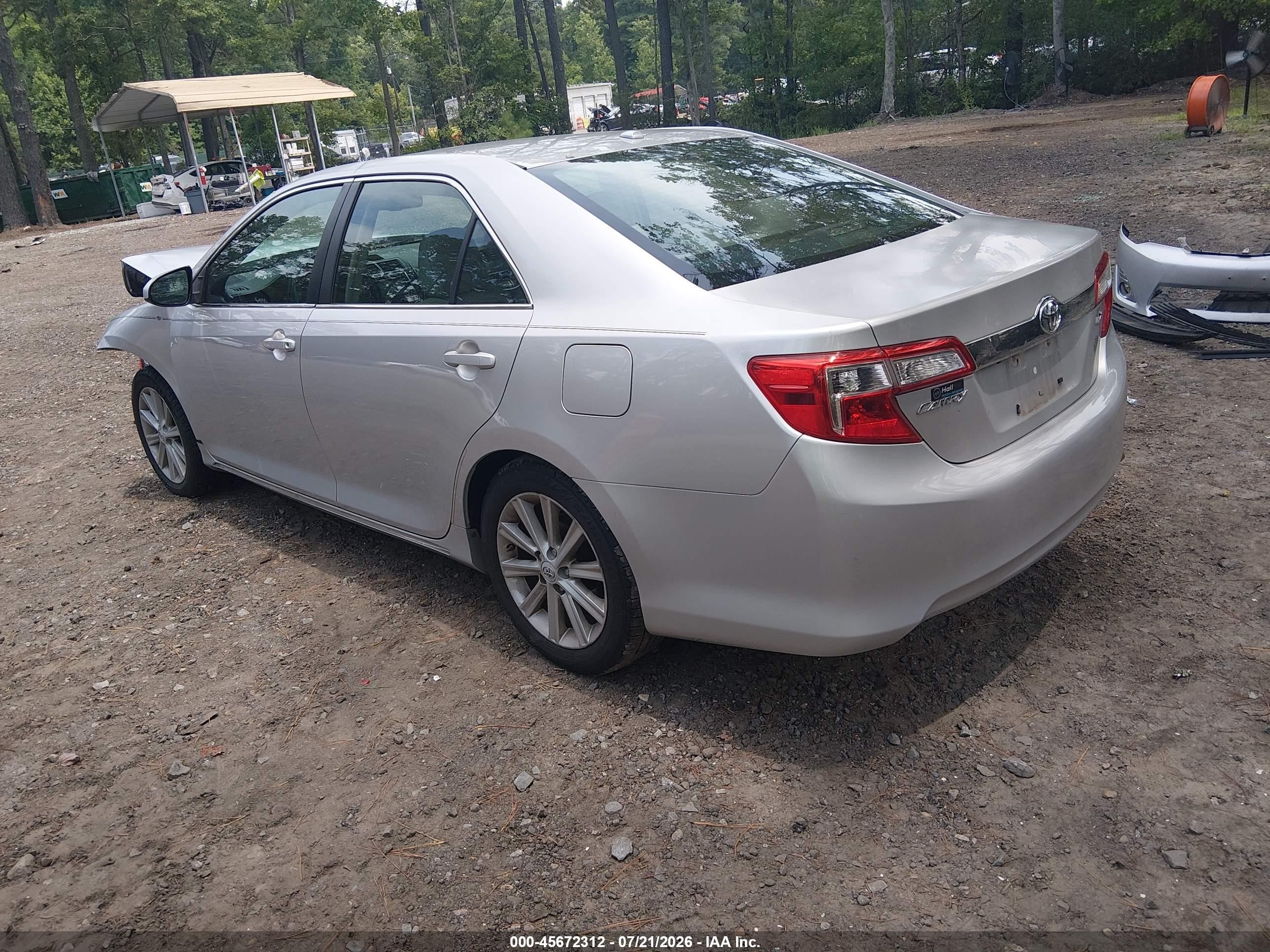 2012 Toyota Camry Xle Silver vin: 4T4BF1FK3CR230264