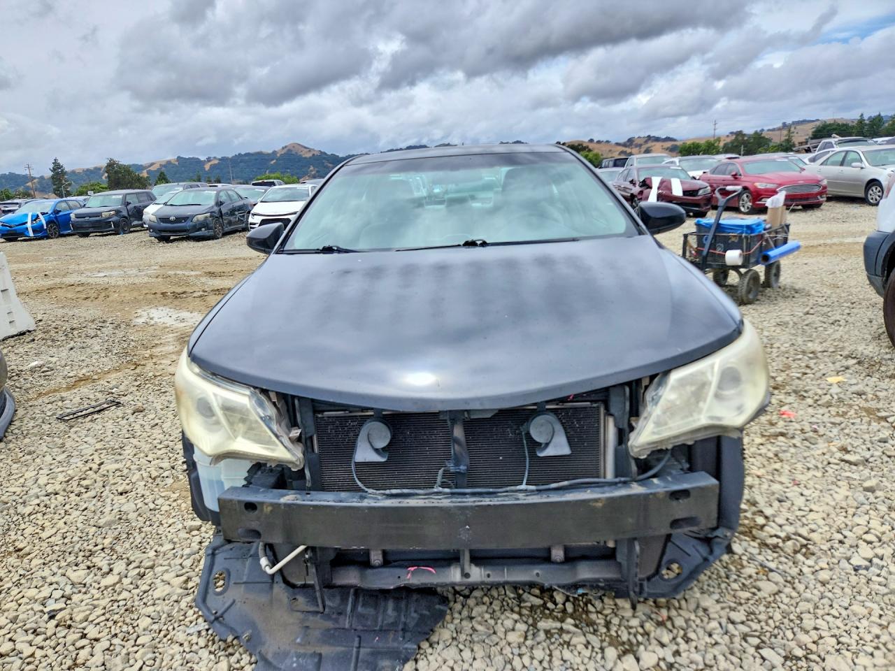 2012 Toyota Camry Le Черный vin: 4T4BF1FK3CR254516