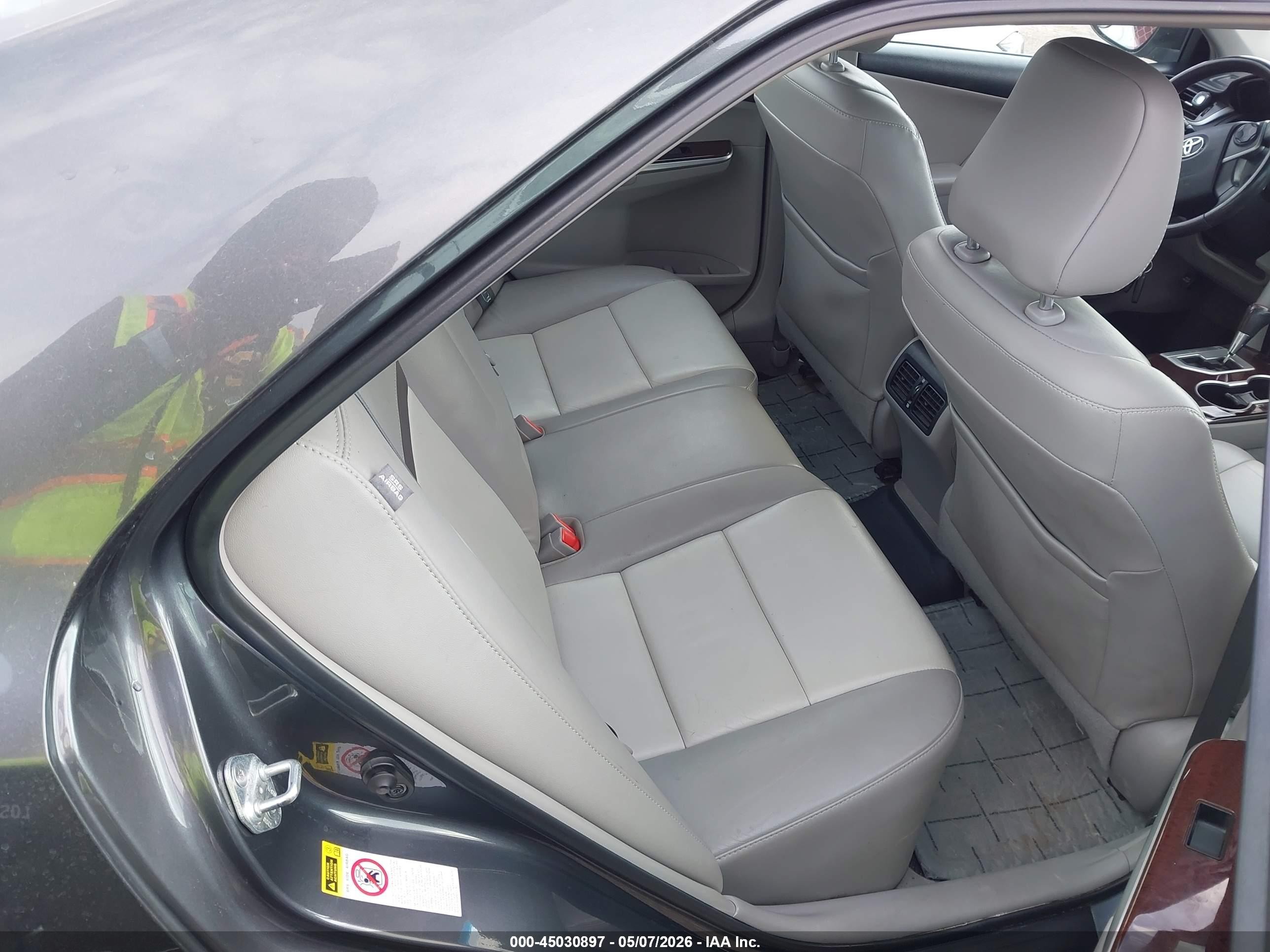 2012 Toyota Camry Xle Gray vin: 4T4BF1FK3CR261644