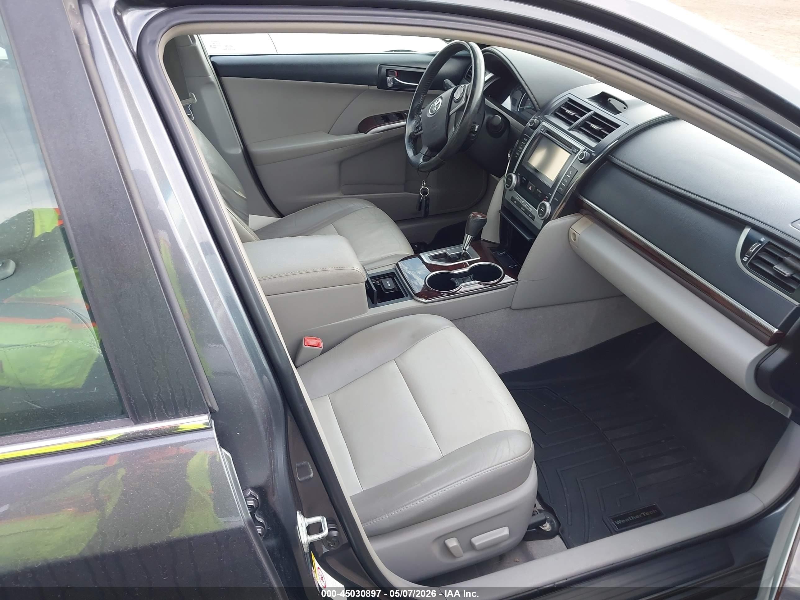 2012 Toyota Camry Xle Gray vin: 4T4BF1FK3CR261644