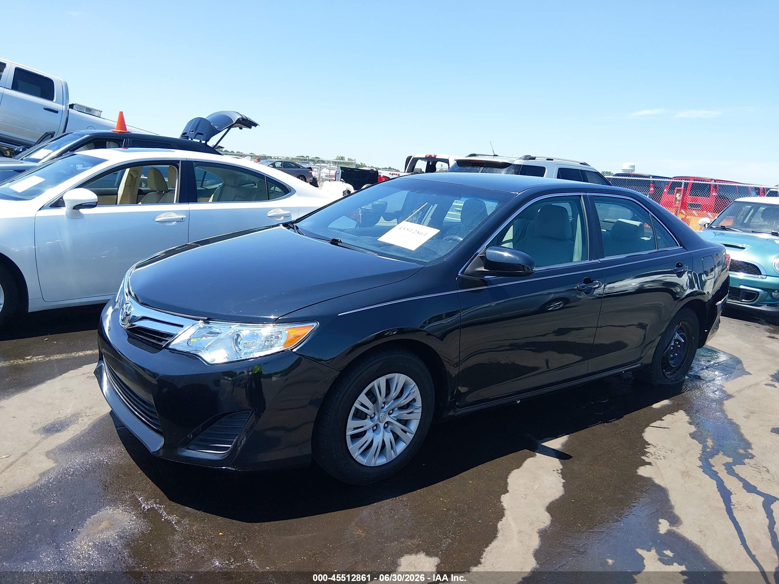 2012 Toyota Camry Le Black vin: 4T4BF1FK3CR268108