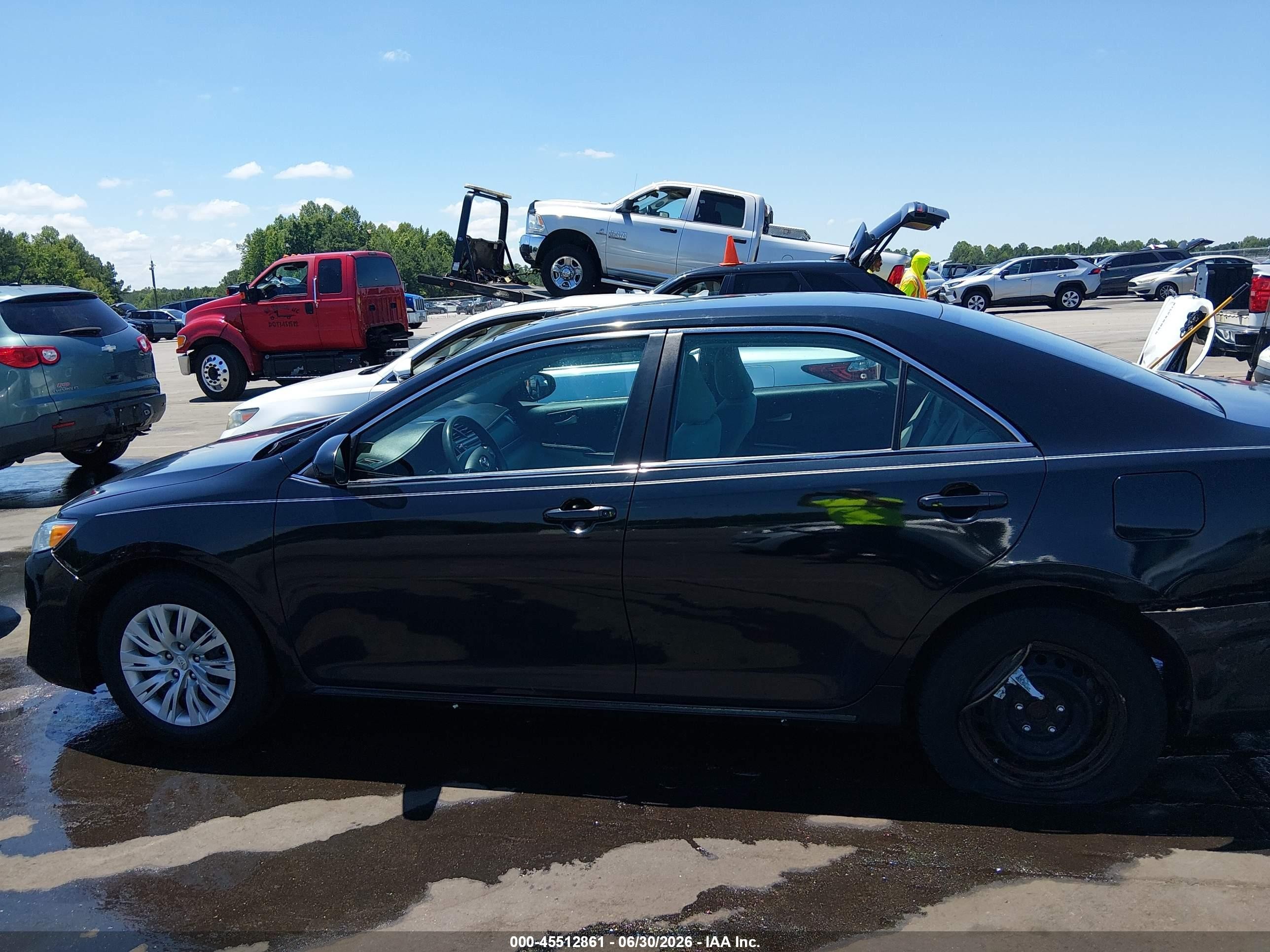 2012 Toyota Camry Le Black vin: 4T4BF1FK3CR268108