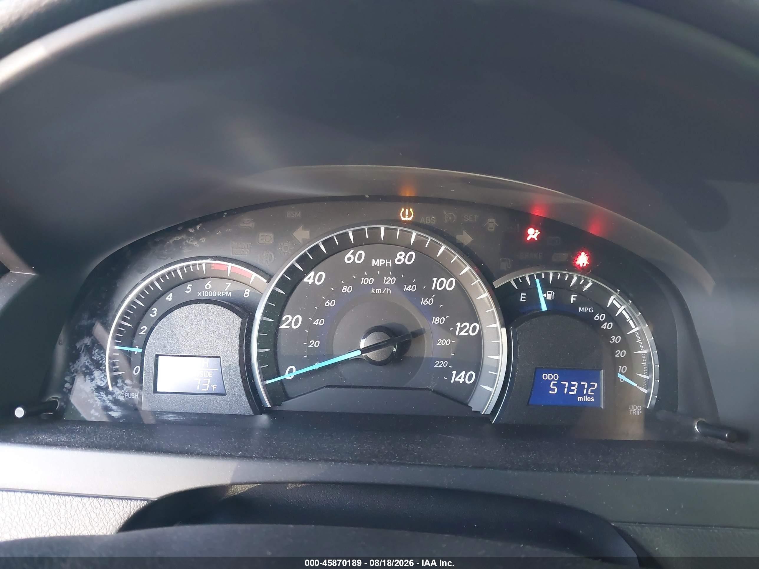 2013 Toyota Camry Xle Silver vin: 4T4BF1FK3DR283953