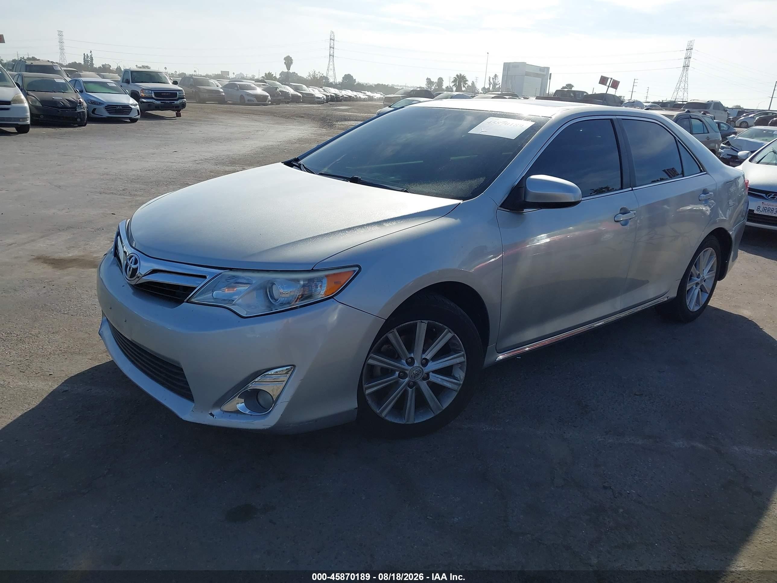 2013 Toyota Camry Xle Silver vin: 4T4BF1FK3DR283953
