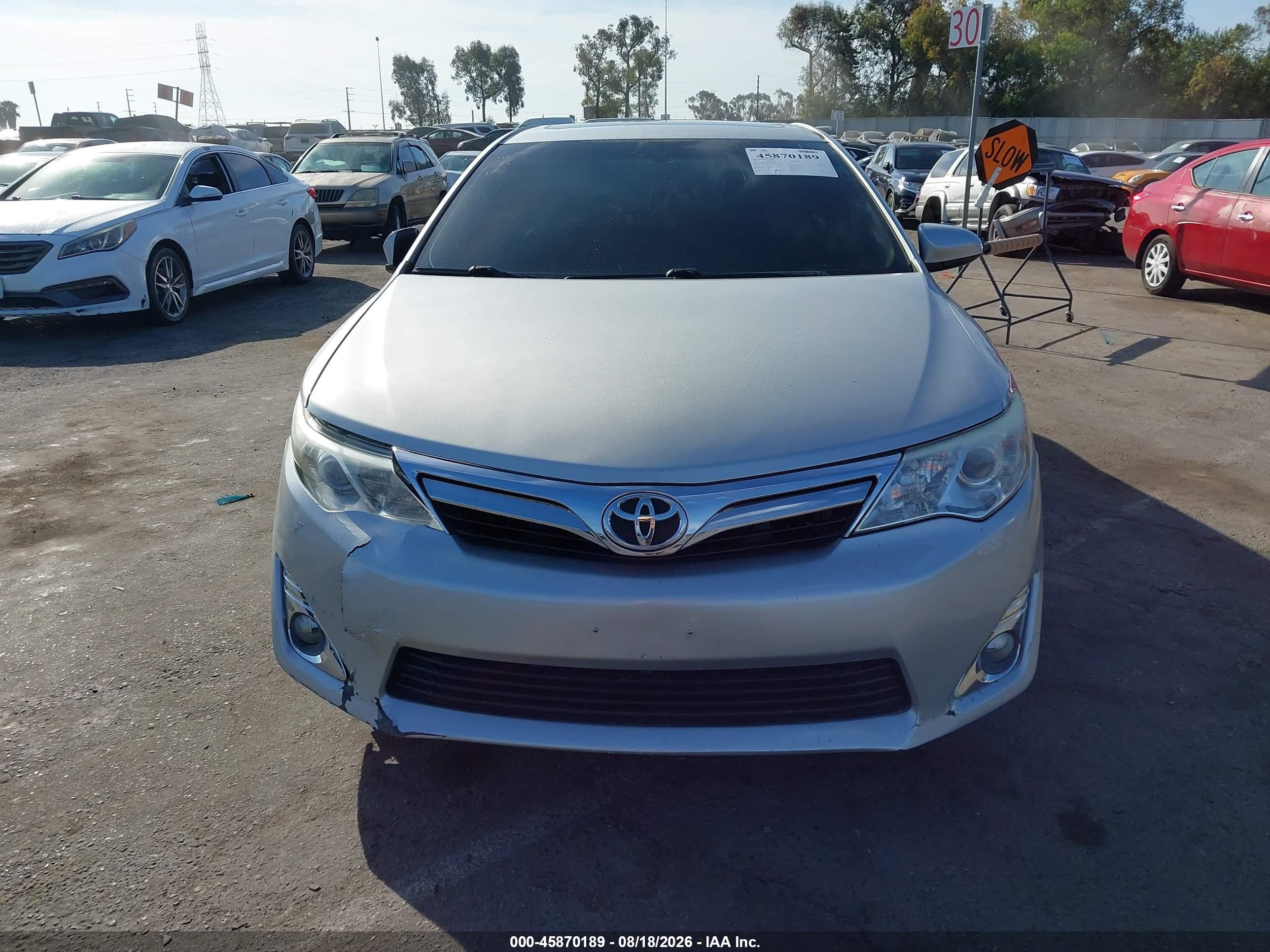 2013 Toyota Camry Xle Silver vin: 4T4BF1FK3DR283953