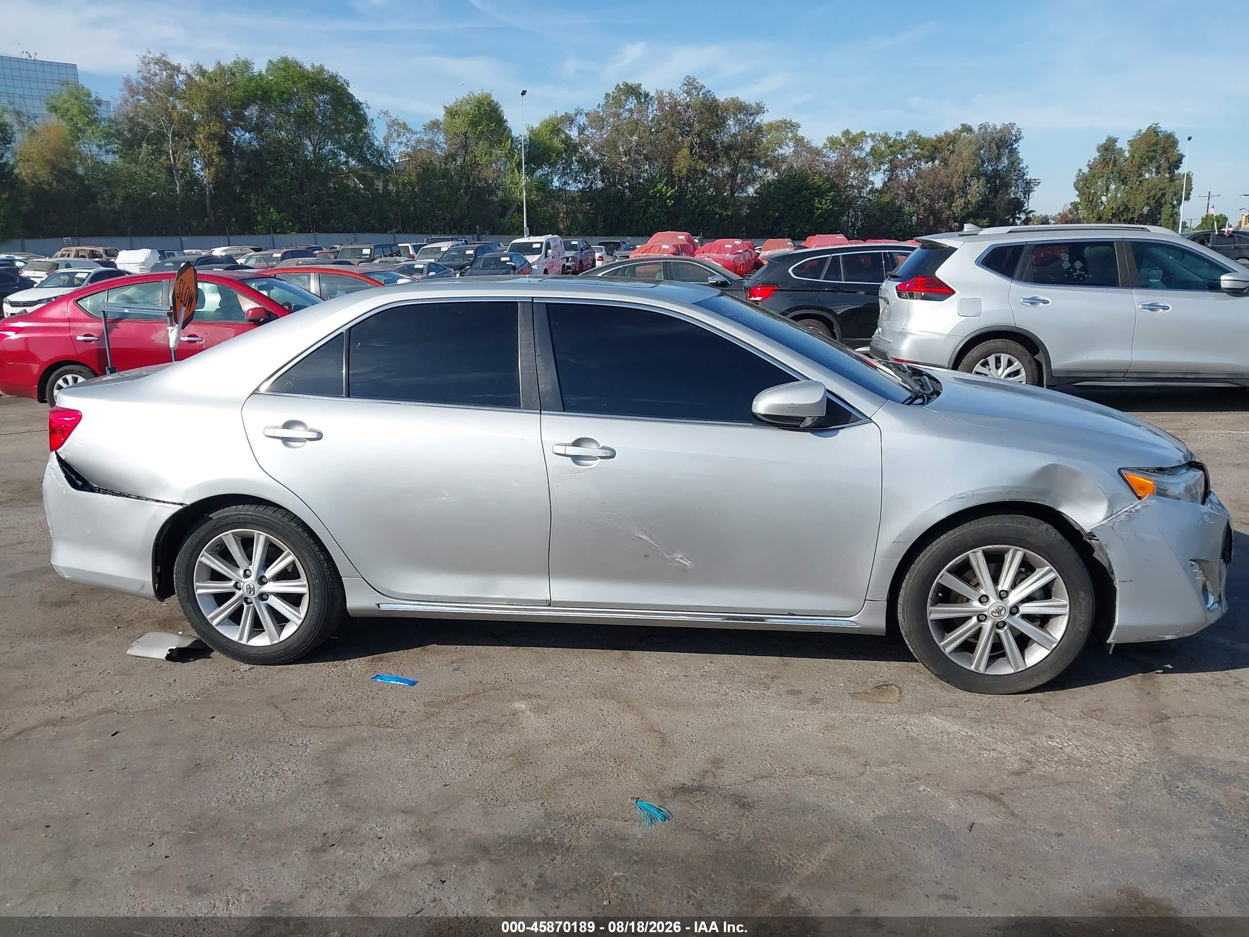 2013 Toyota Camry Xle Silver vin: 4T4BF1FK3DR283953