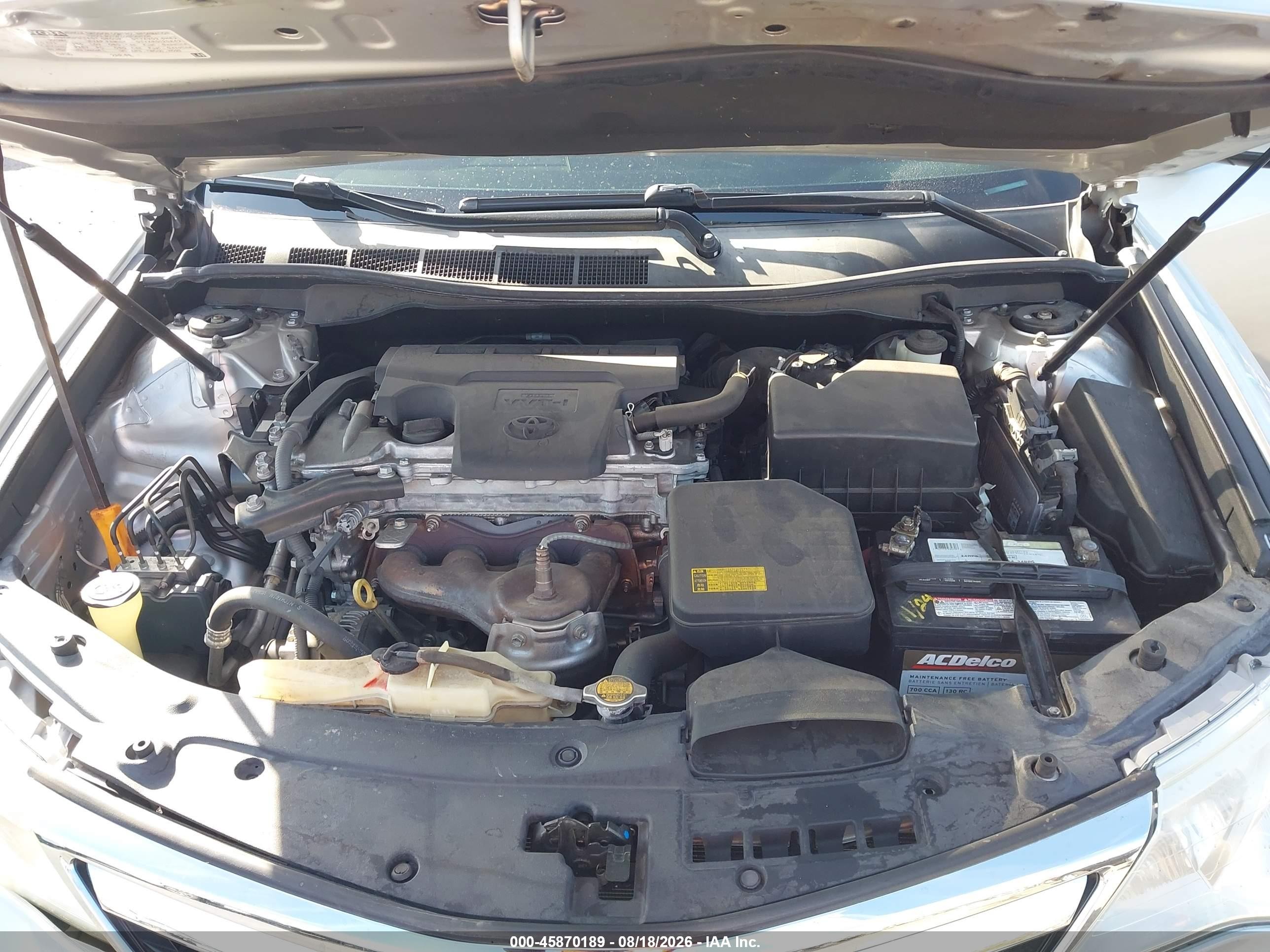 2013 Toyota Camry Xle Silver vin: 4T4BF1FK3DR283953