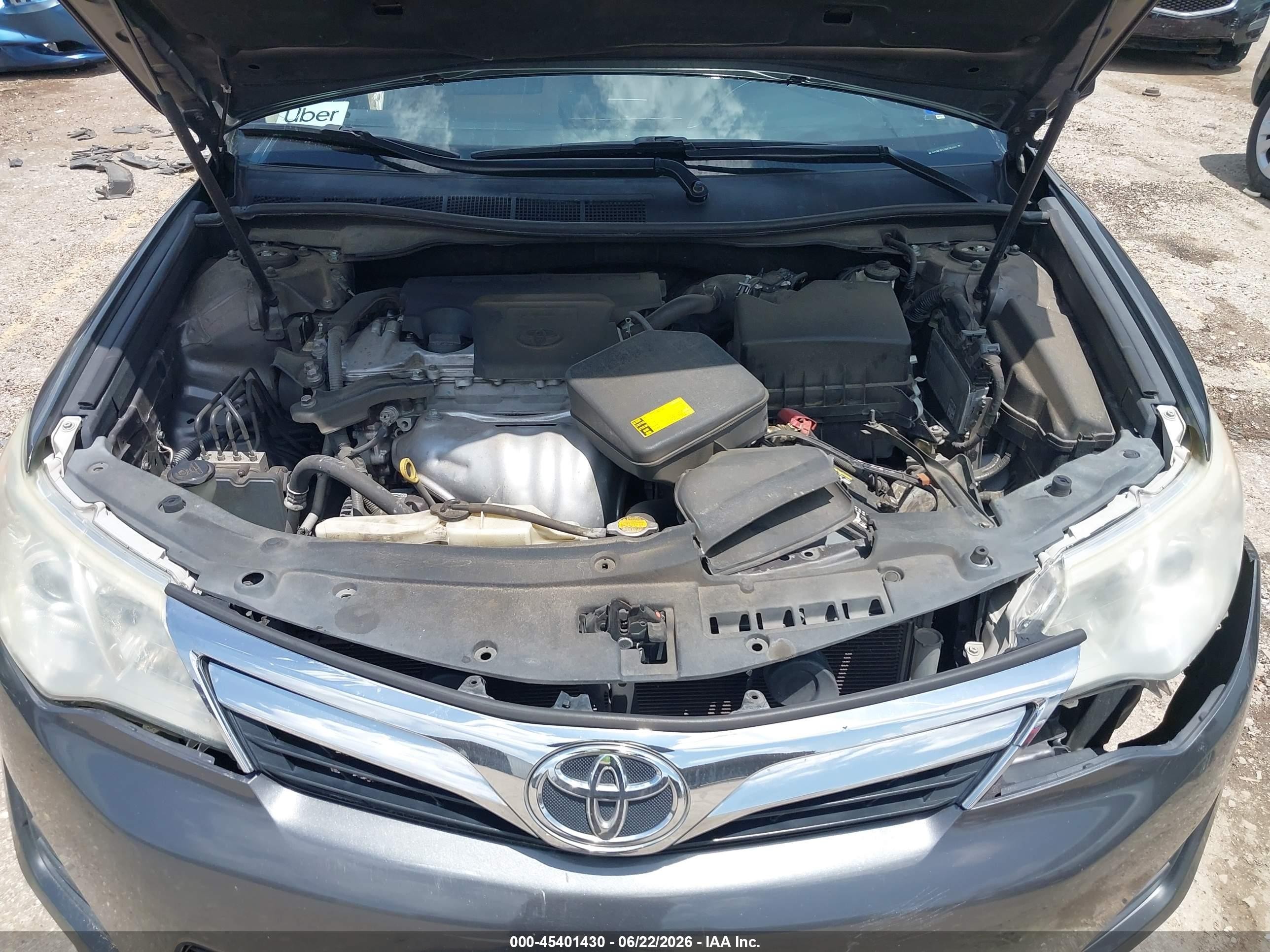 2013 Toyota Camry Le Серый vin: 4T4BF1FK3DR293527