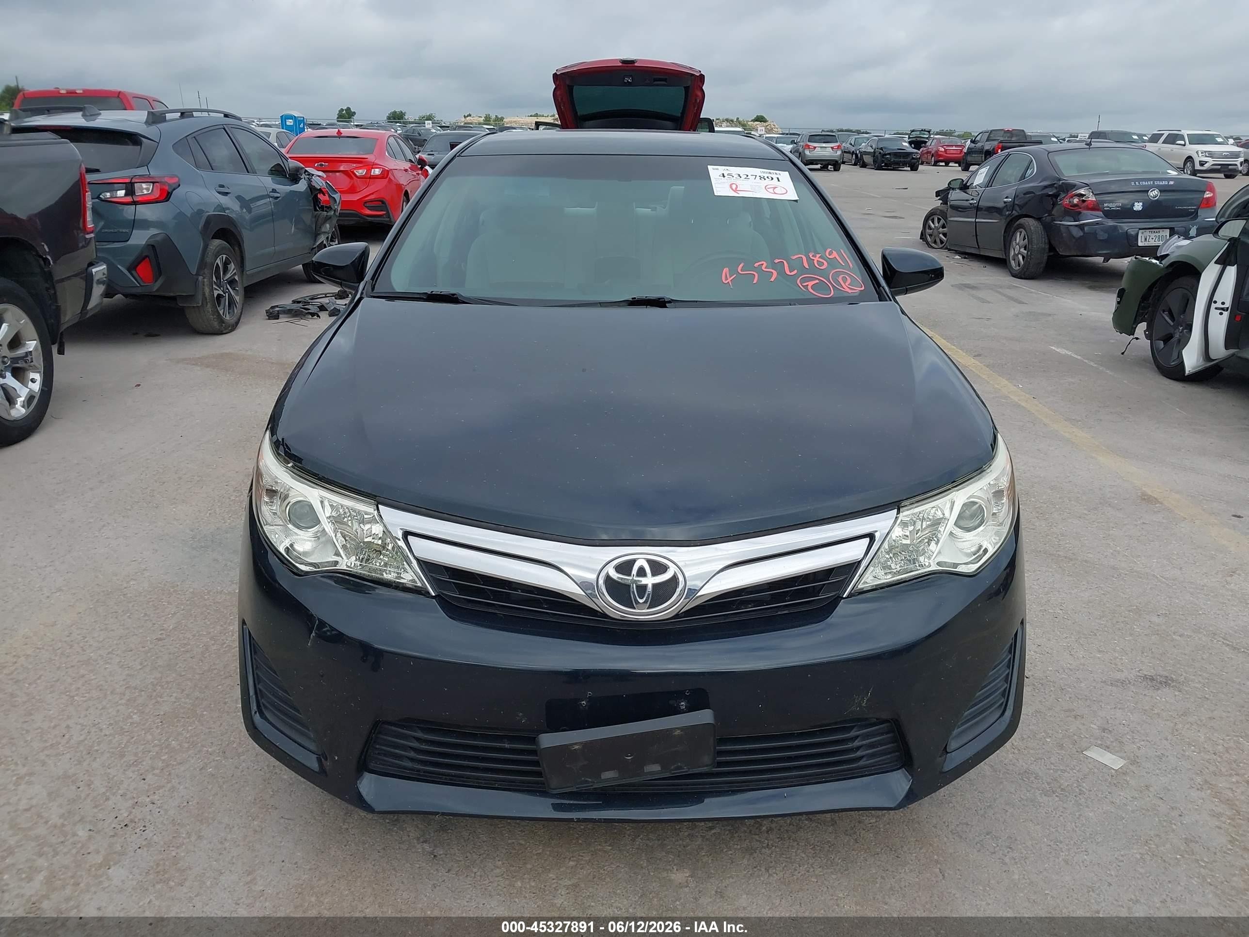 2013 Toyota Camry Le Black vin: 4T4BF1FK3DR303487