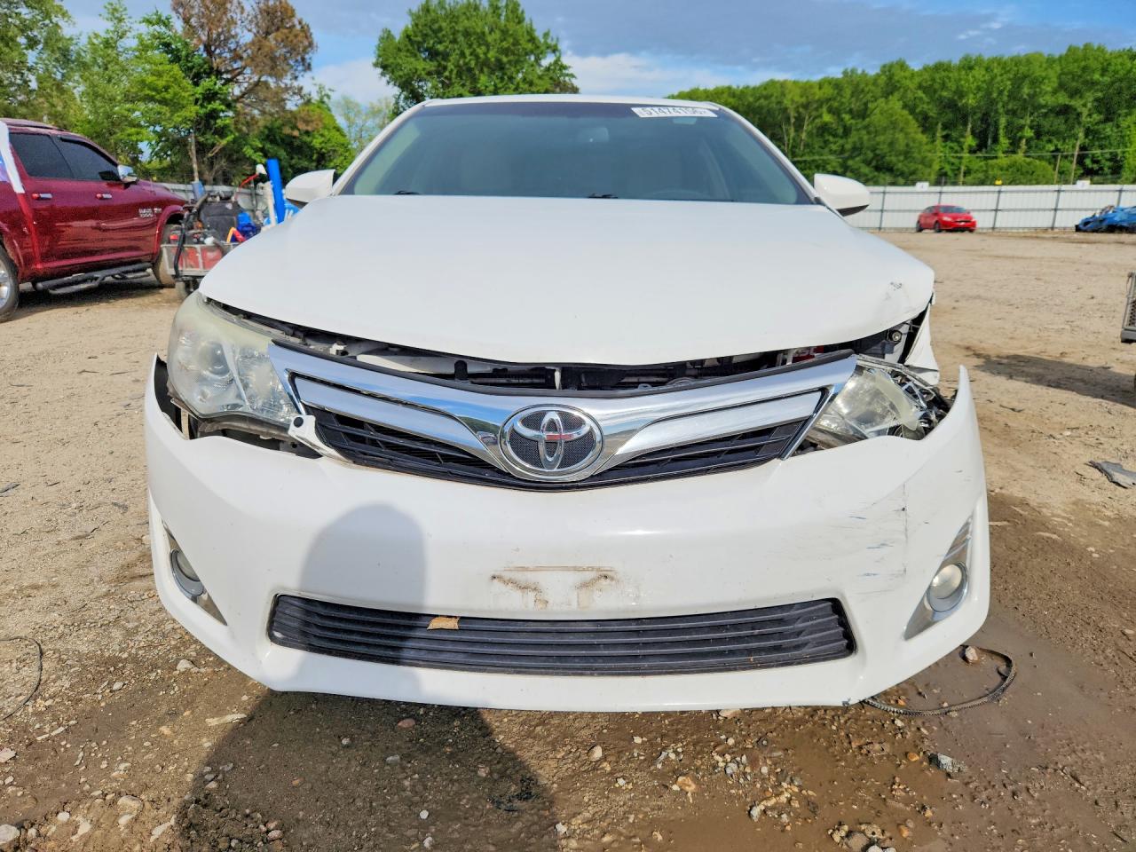 2013 Toyota Camry Xle White vin: 4T4BF1FK3DR310522