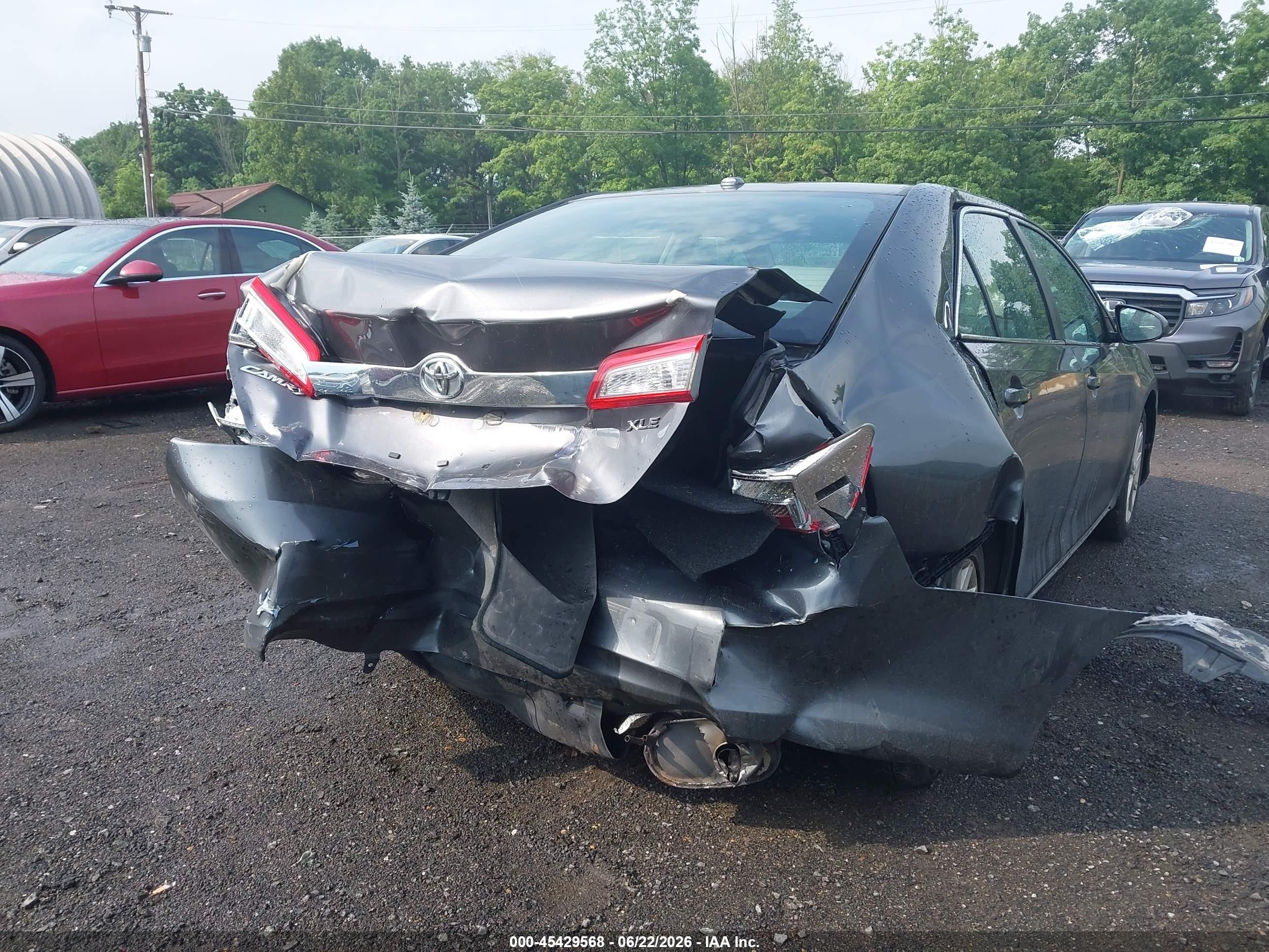 2013 Toyota Camry Xle Gray vin: 4T4BF1FK3DR321925