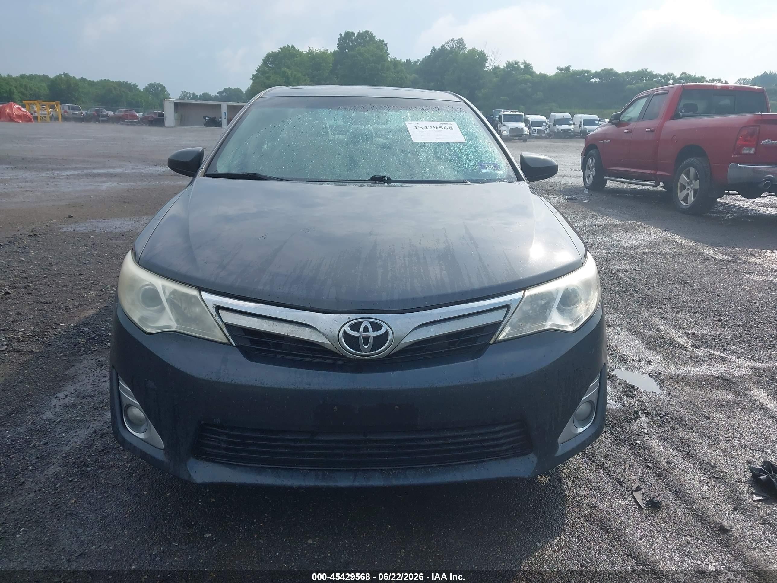 2013 Toyota Camry Xle Gray vin: 4T4BF1FK3DR321925