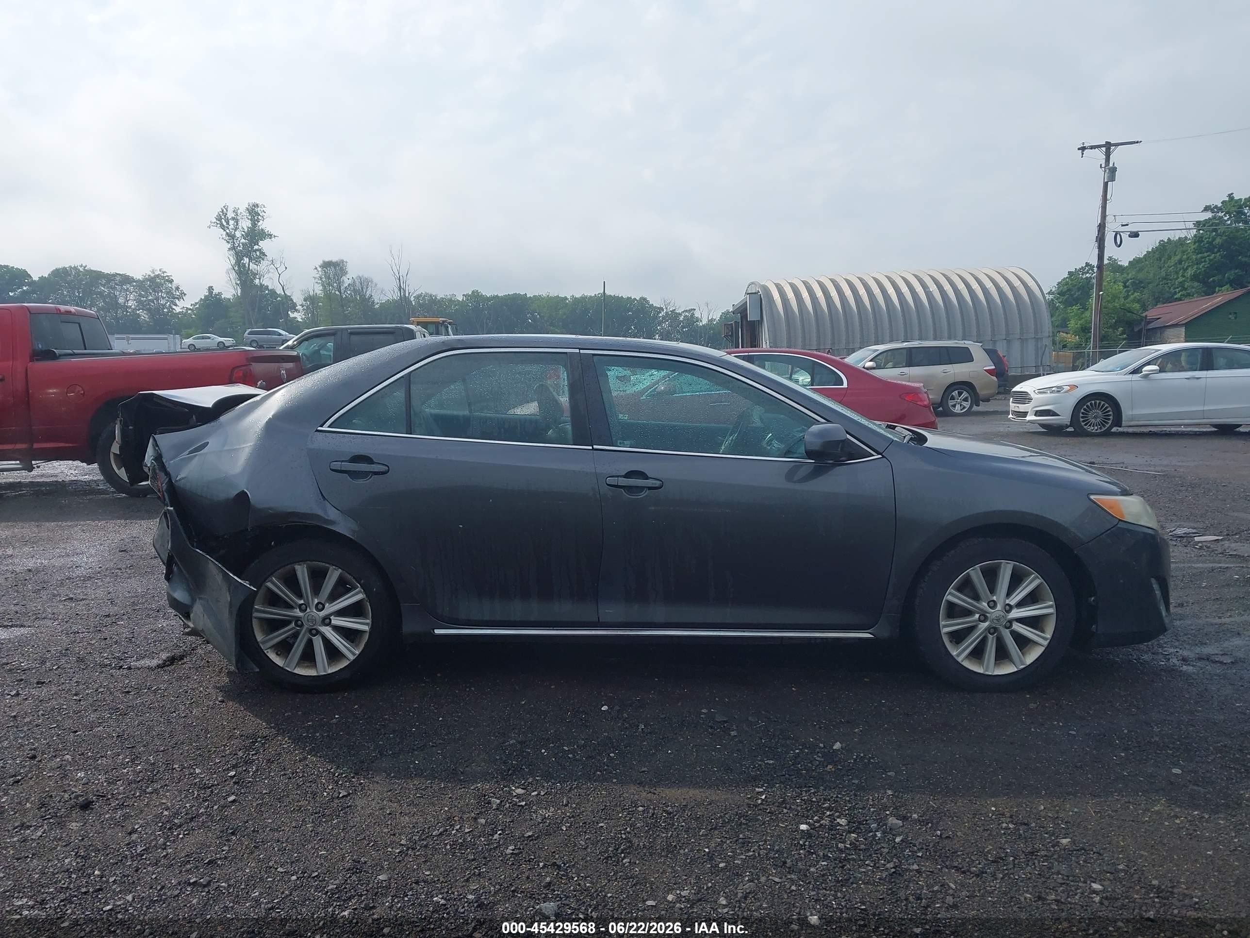 2013 Toyota Camry Xle Gray vin: 4T4BF1FK3DR321925