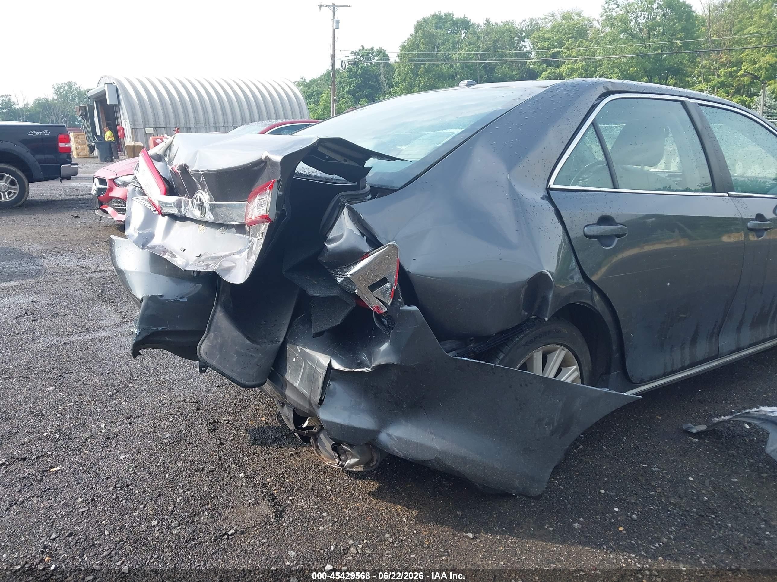 2013 Toyota Camry Xle Gray vin: 4T4BF1FK3DR321925