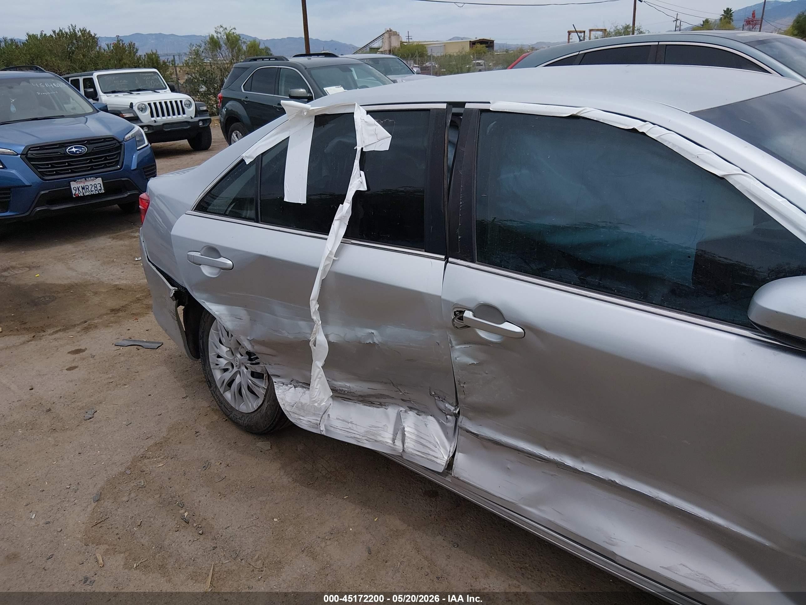 2013 Toyota Camry Le Silver vin: 4T4BF1FK3DR332813