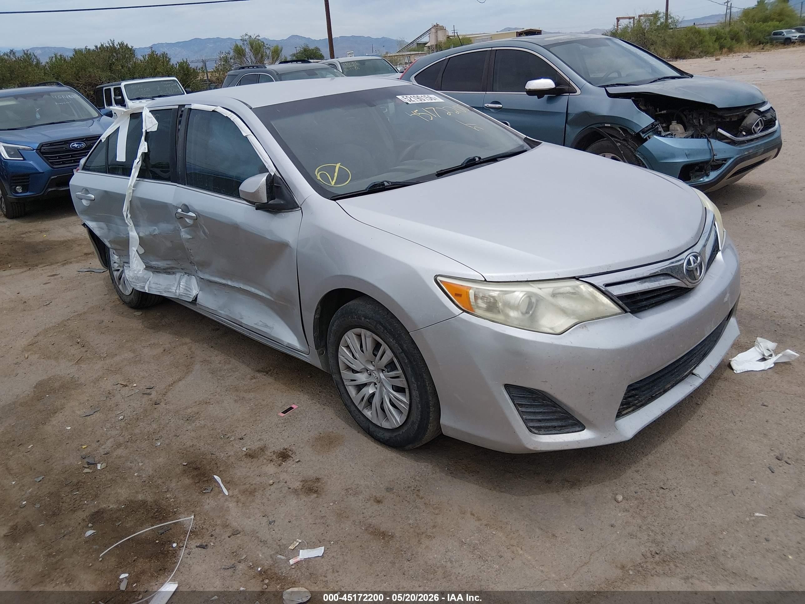 2013 Toyota Camry Le Silver vin: 4T4BF1FK3DR332813