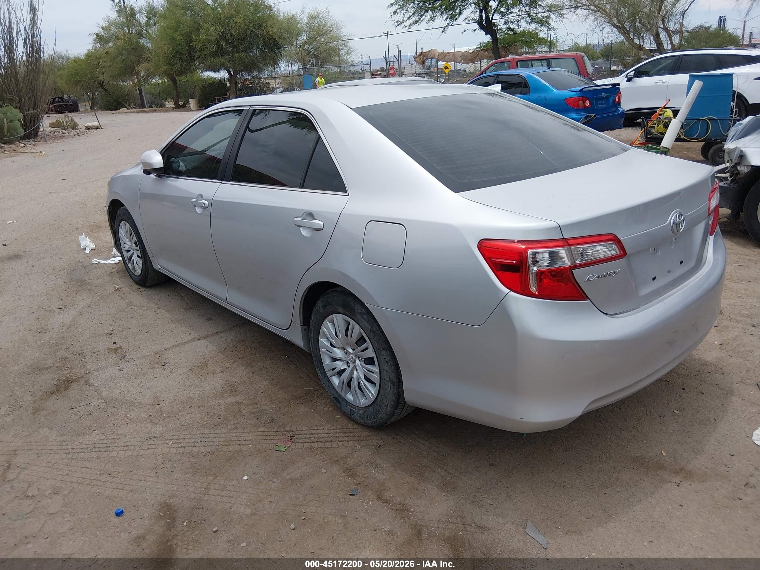 2013 Toyota Camry Le Silver vin: 4T4BF1FK3DR332813