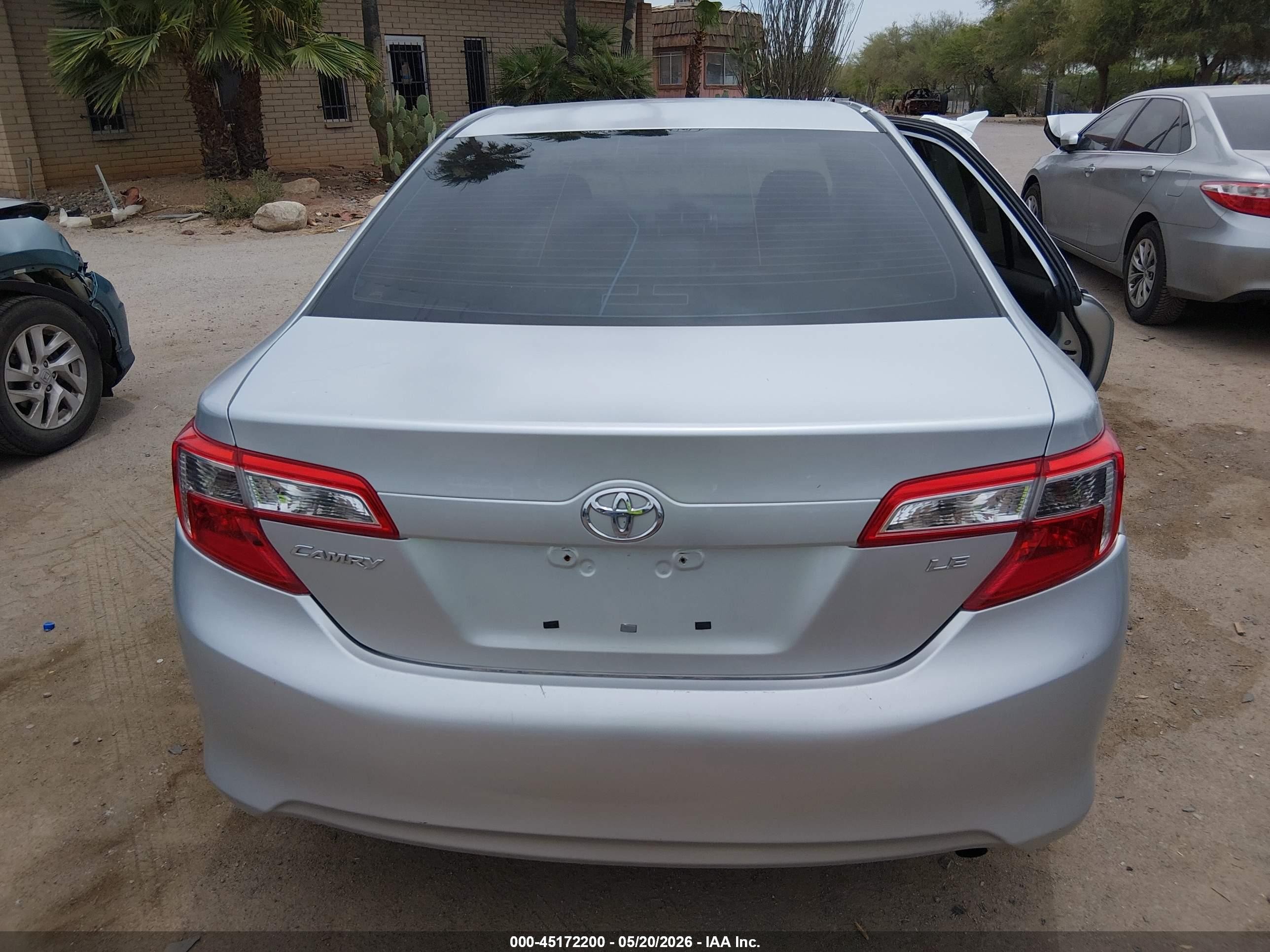 2013 Toyota Camry Le Silver vin: 4T4BF1FK3DR332813