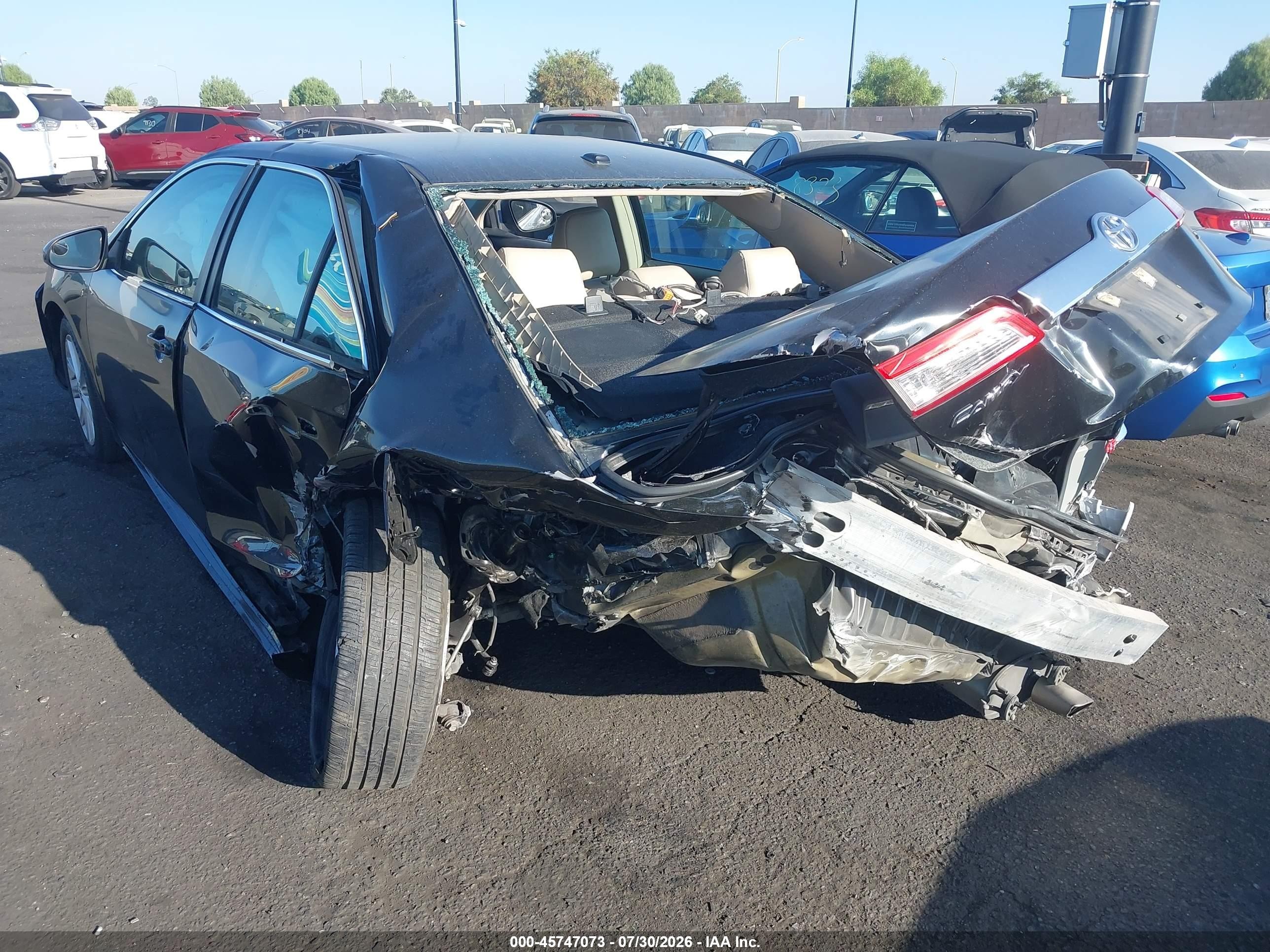 2013 Toyota Camry Xle Black vin: 4T4BF1FK3DR333931