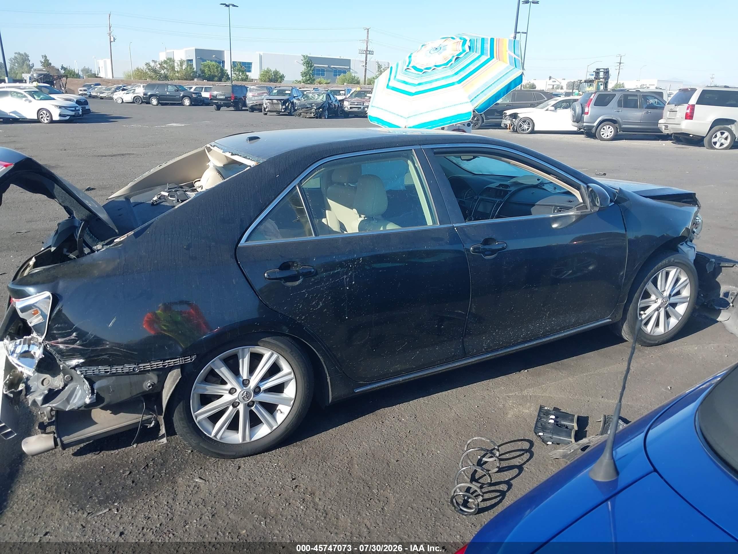 2013 Toyota Camry Xle Black vin: 4T4BF1FK3DR333931