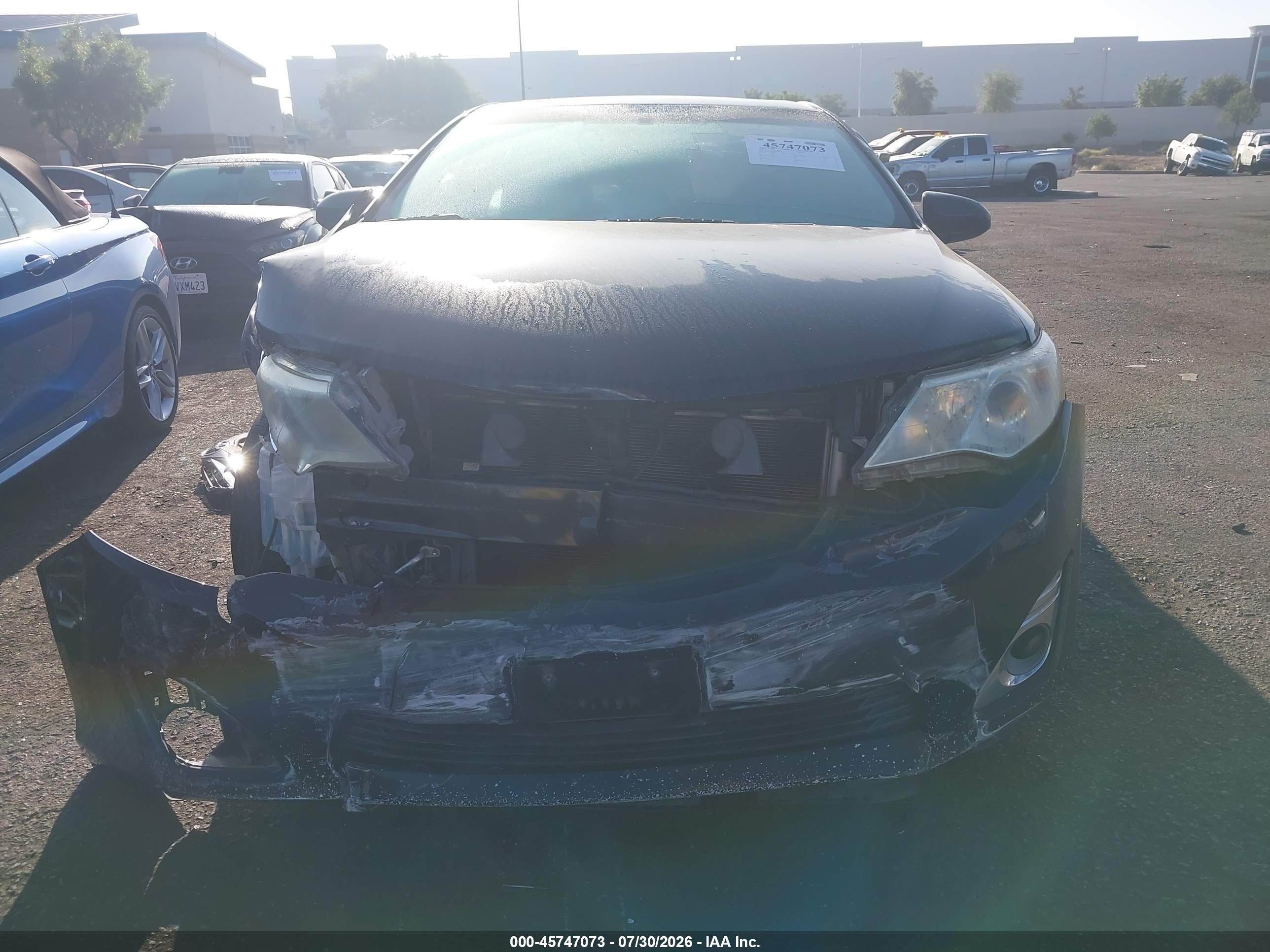 2013 Toyota Camry Xle Black vin: 4T4BF1FK3DR333931