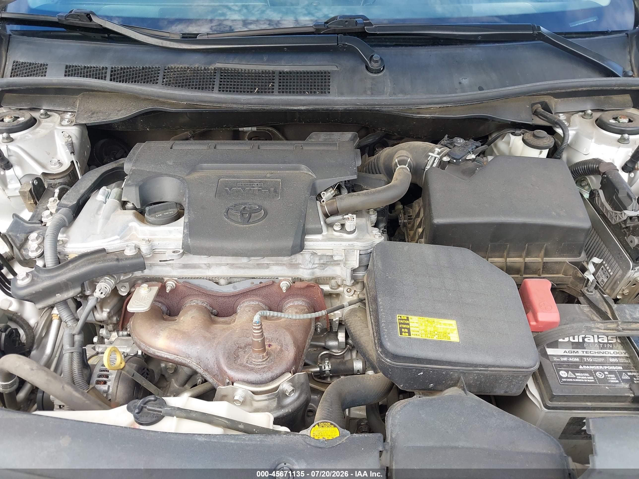 2014 Toyota Camry Le Silver vin: 4T4BF1FK3ER397520