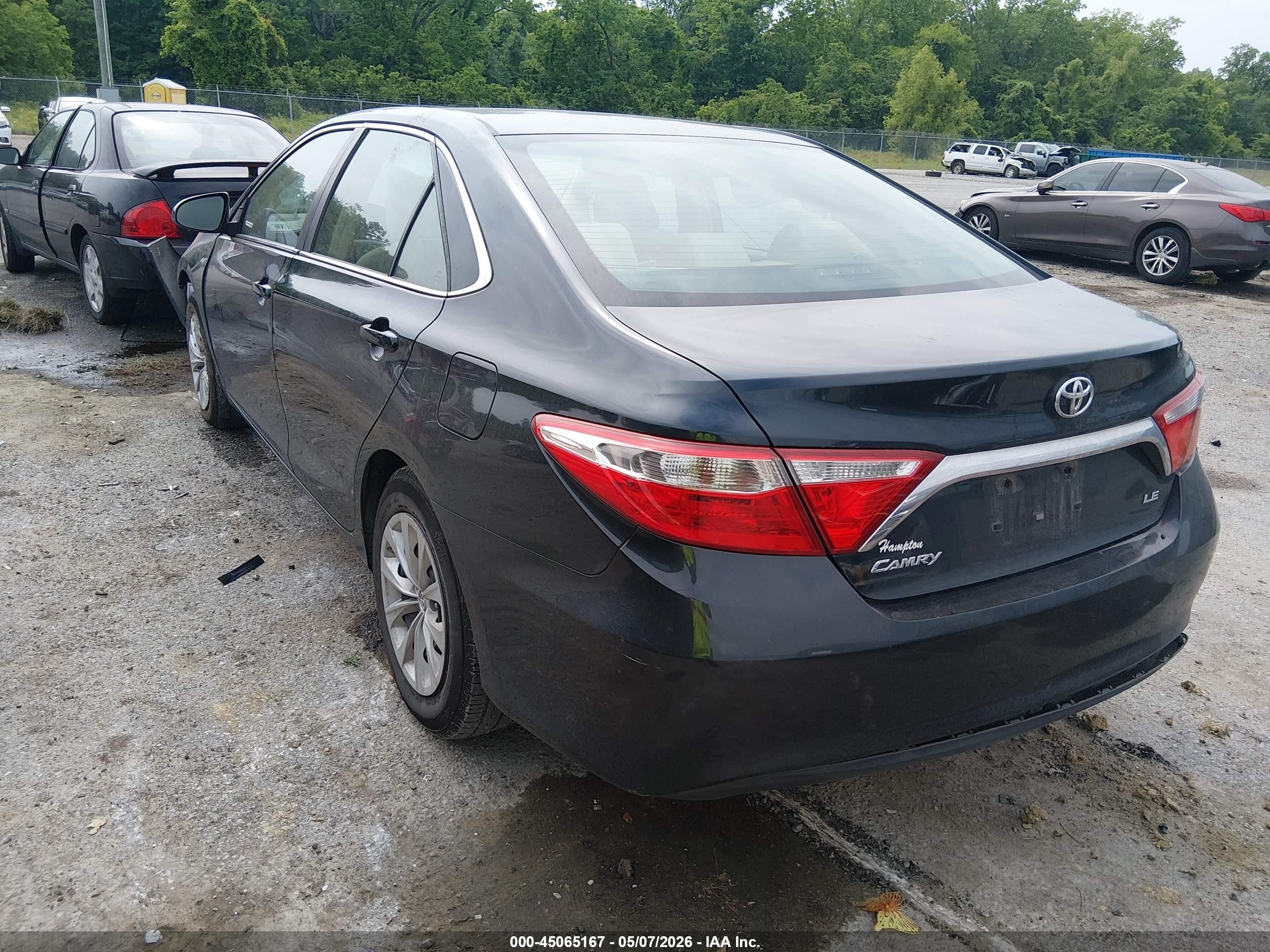 2015 Toyota Camry Le Синий vin: 4T4BF1FK3FR508908