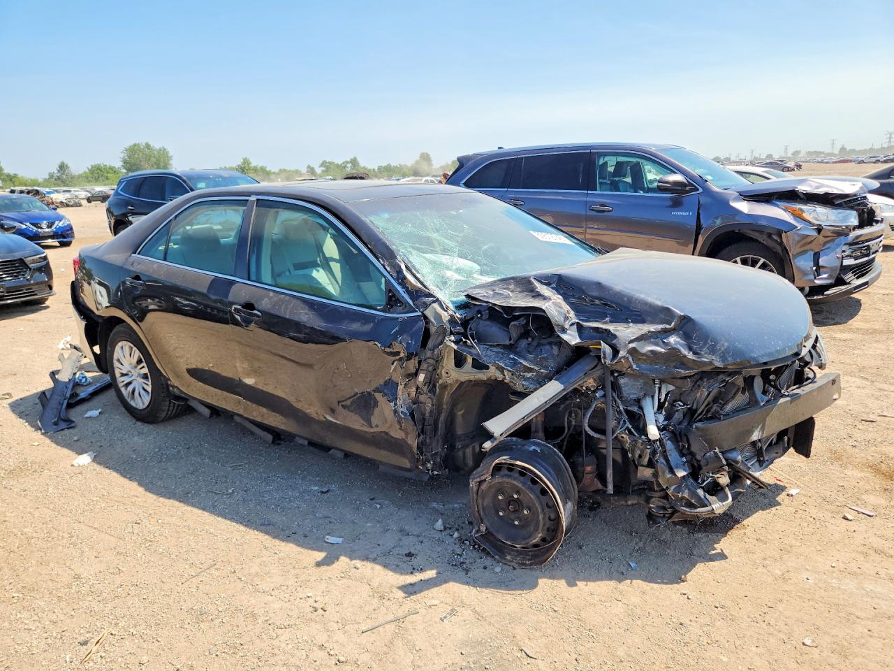 2012 Toyota Camry Le Black vin: 4T4BF1FK4CR178465