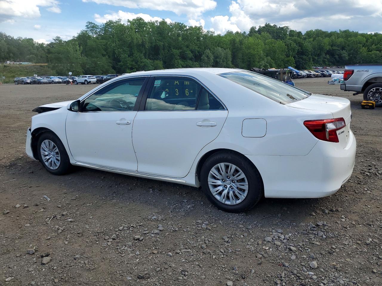 2012 Toyota Camry Le White vin: 4T4BF1FK4CR203767