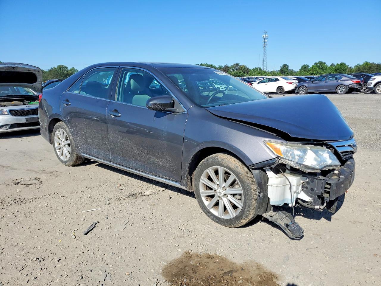 2012 Toyota Camry Xle Серый vin: 4T4BF1FK4CR208936