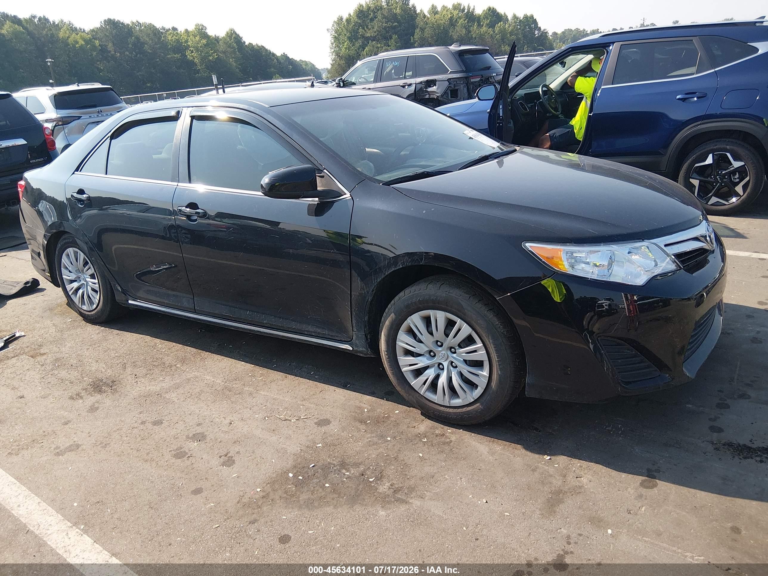 2012 Toyota Camry Le Black vin: 4T4BF1FK4CR227258