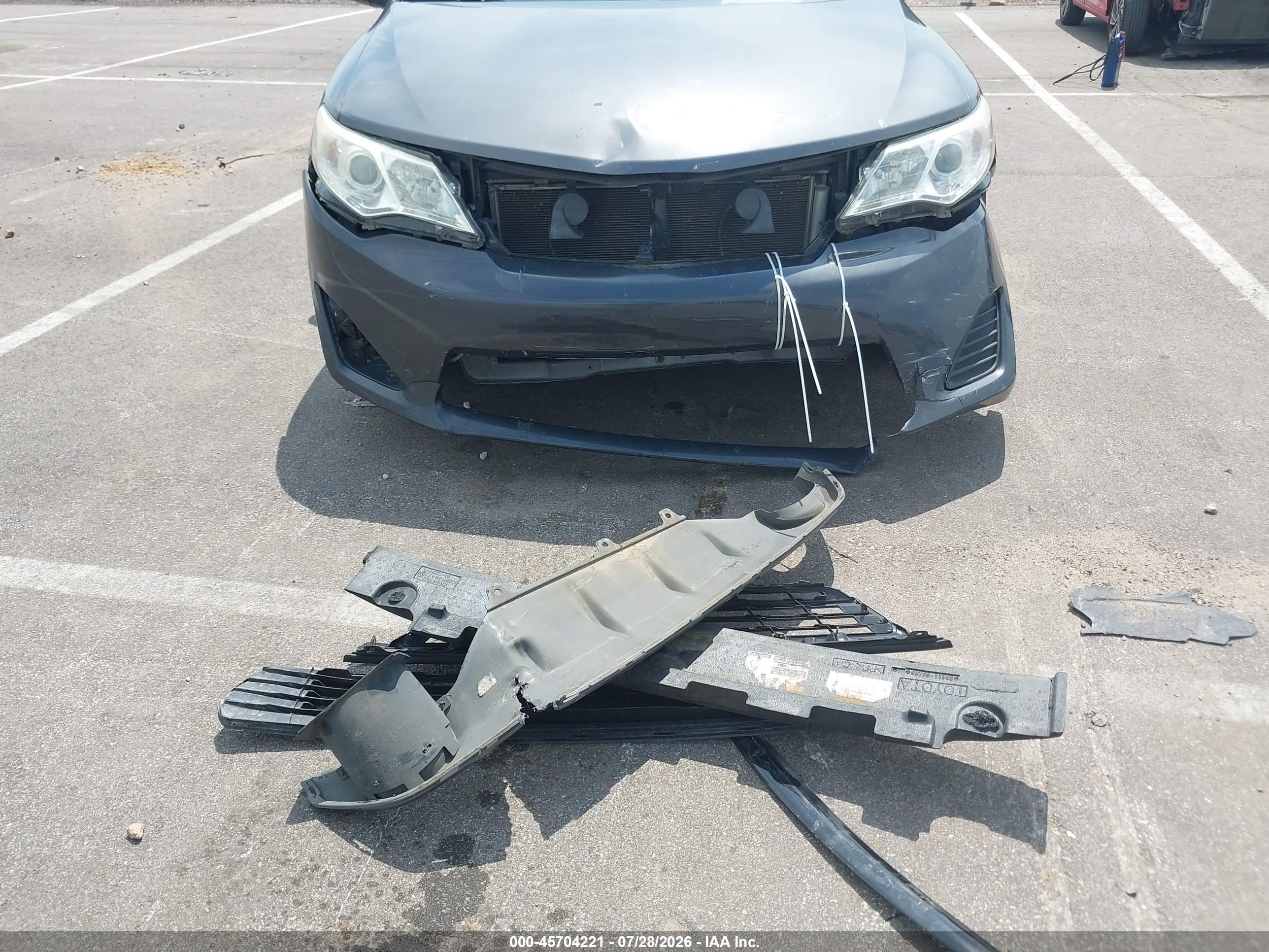 2012 Toyota Camry L Gray vin: 4T4BF1FK4CR256419